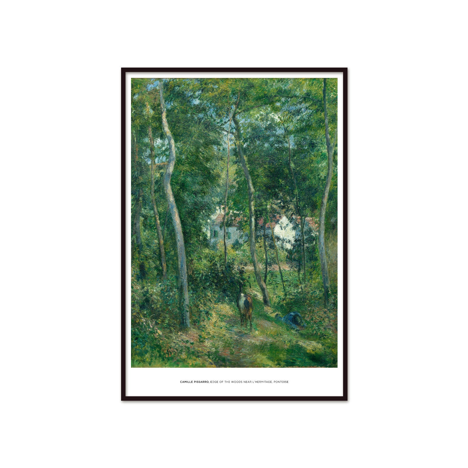 Impressionist Landscape – Edge of the Forest at L'Hermitage (Camille Pissarro, 1879)