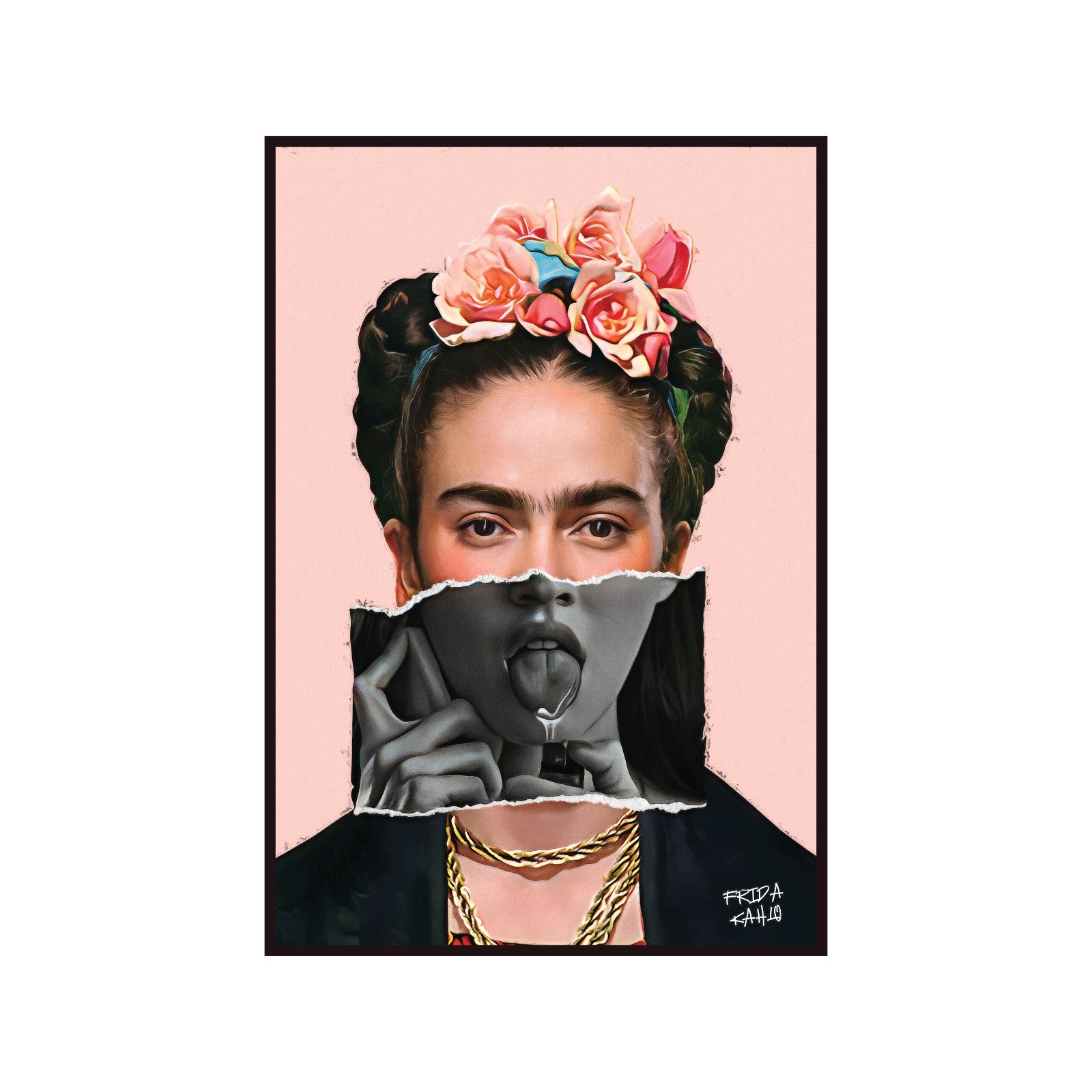 Poster "Frida Kahlo - portrait", avant-garde, contemporary art