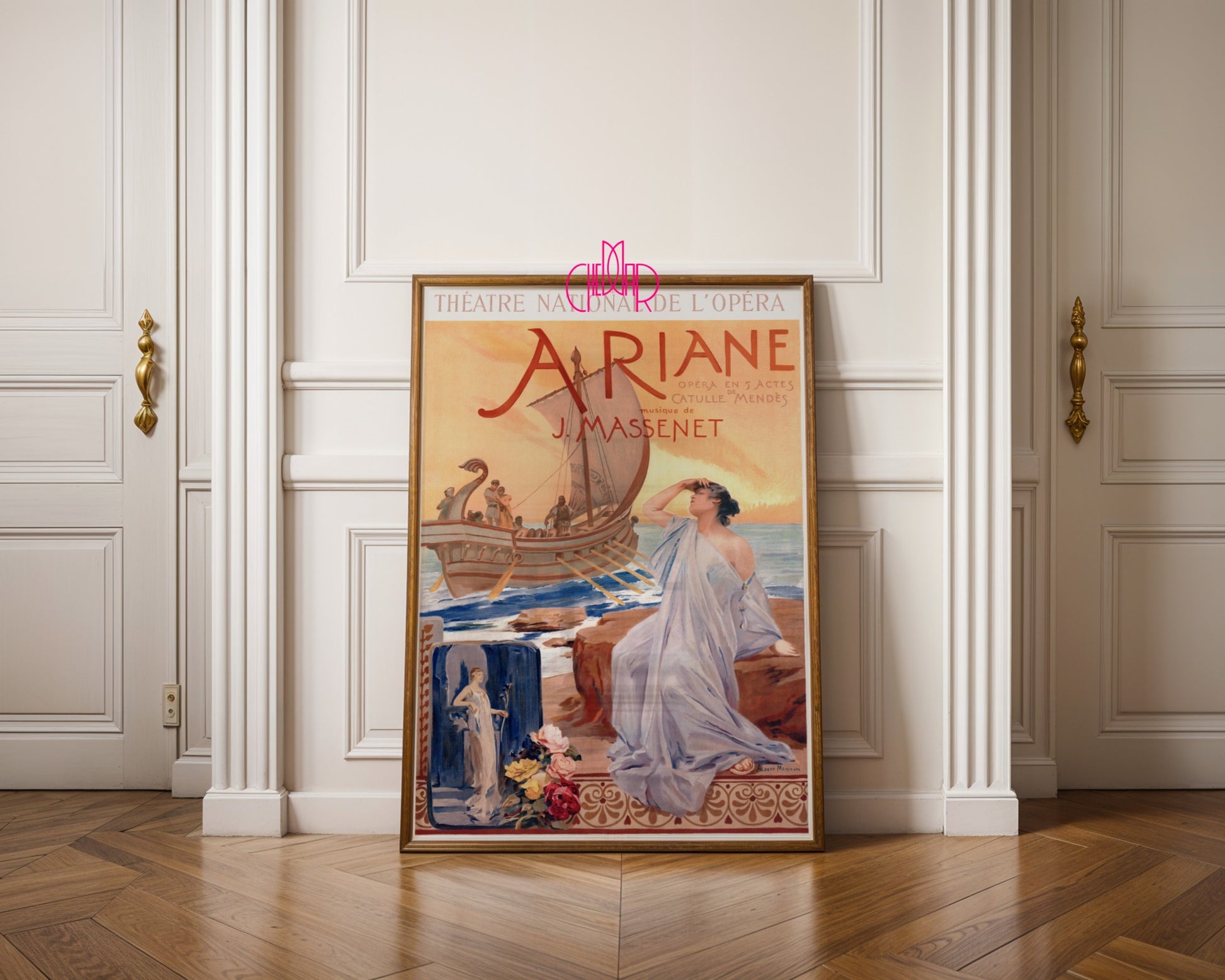 Art Nouveau poster – Ariane – Théâtre National de l'Opéra, 1865