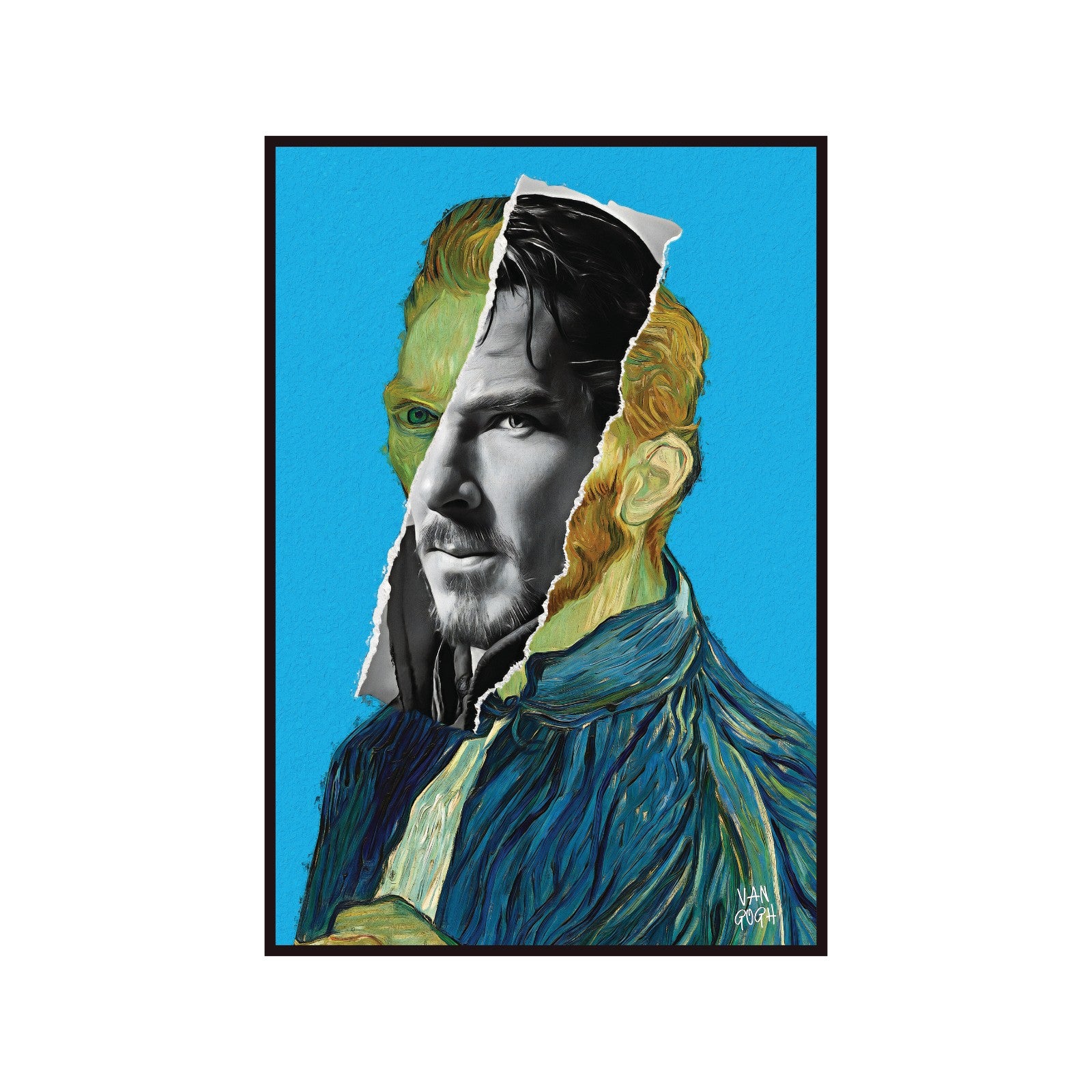 Poster "Self-portrait of Vincent van Gogh" contemporary, avant-garde art 