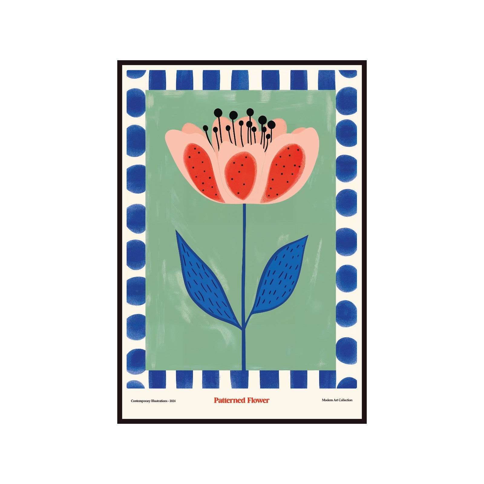 Blooming Flower Poster, Modern Art Collection, contemporary art