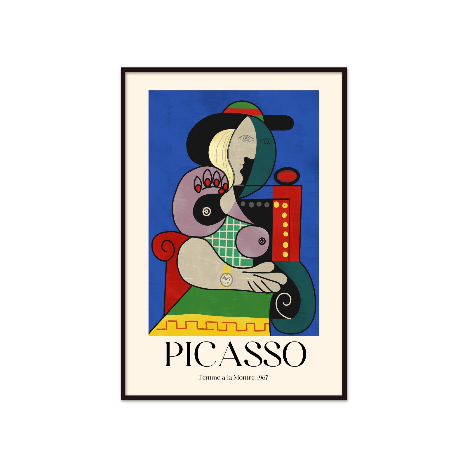 Picasso – Femme à la Montre (Woman with a Watch) 1967 | Surrealist Gallery Poster