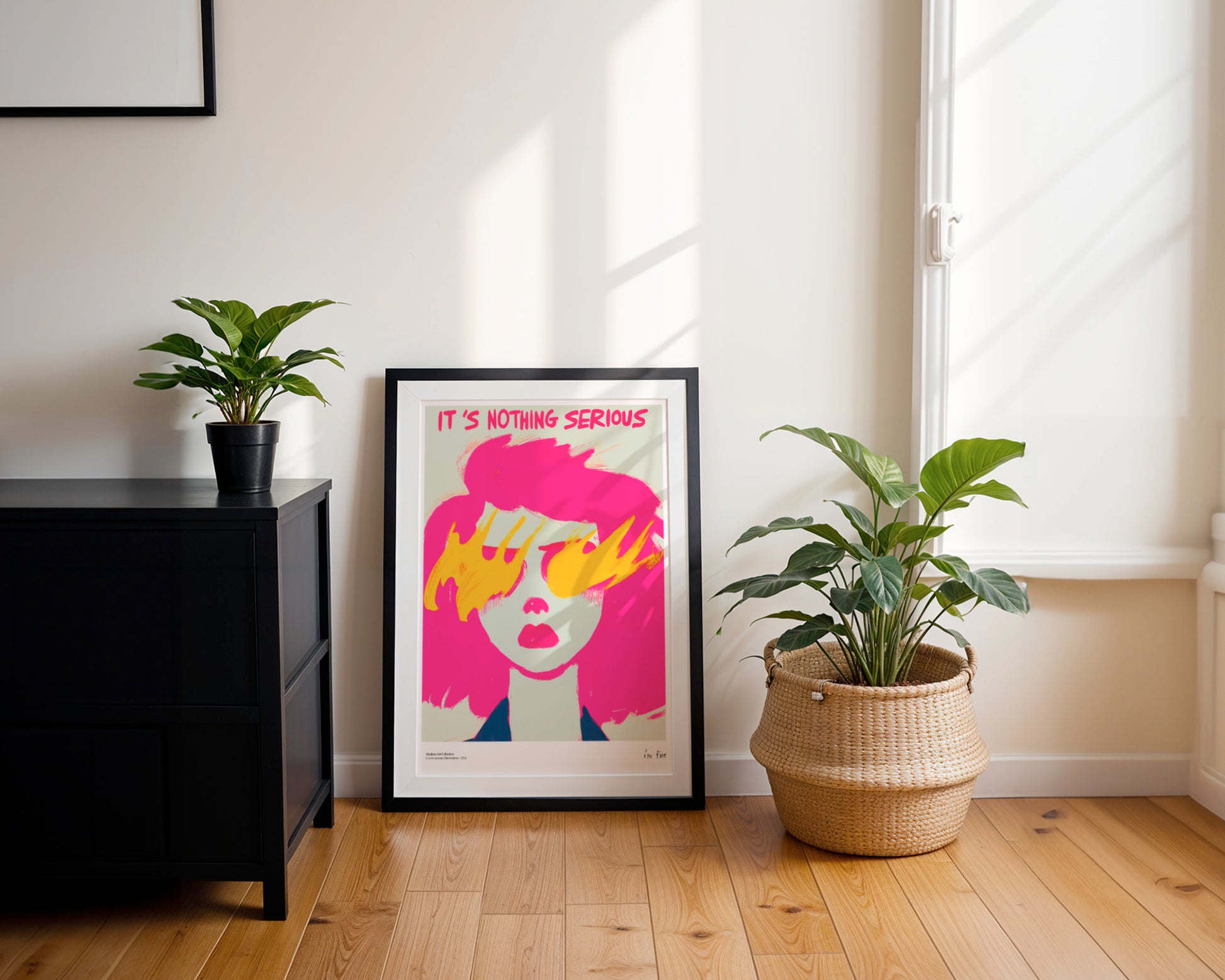 It’s Nothing Serious, I’m Fine poster, modernism, contemporary art