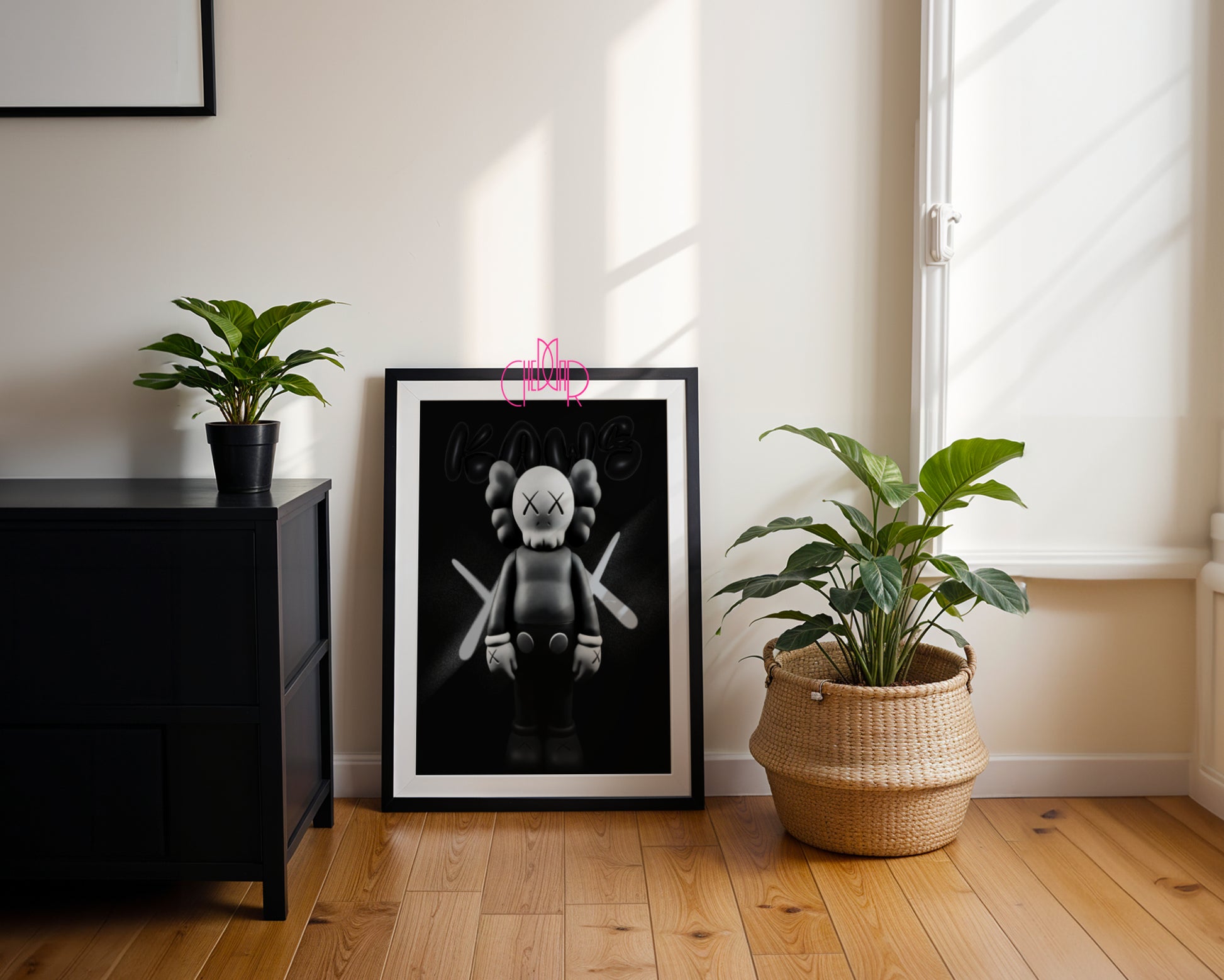 KAWS – Grey Companion: Monochromatic Design Icon