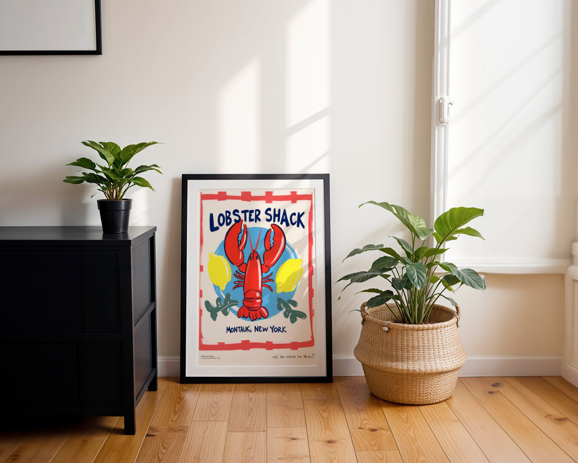 "Lobster Shack" Poster - Bring the Montauk vibe right into your kitchen!