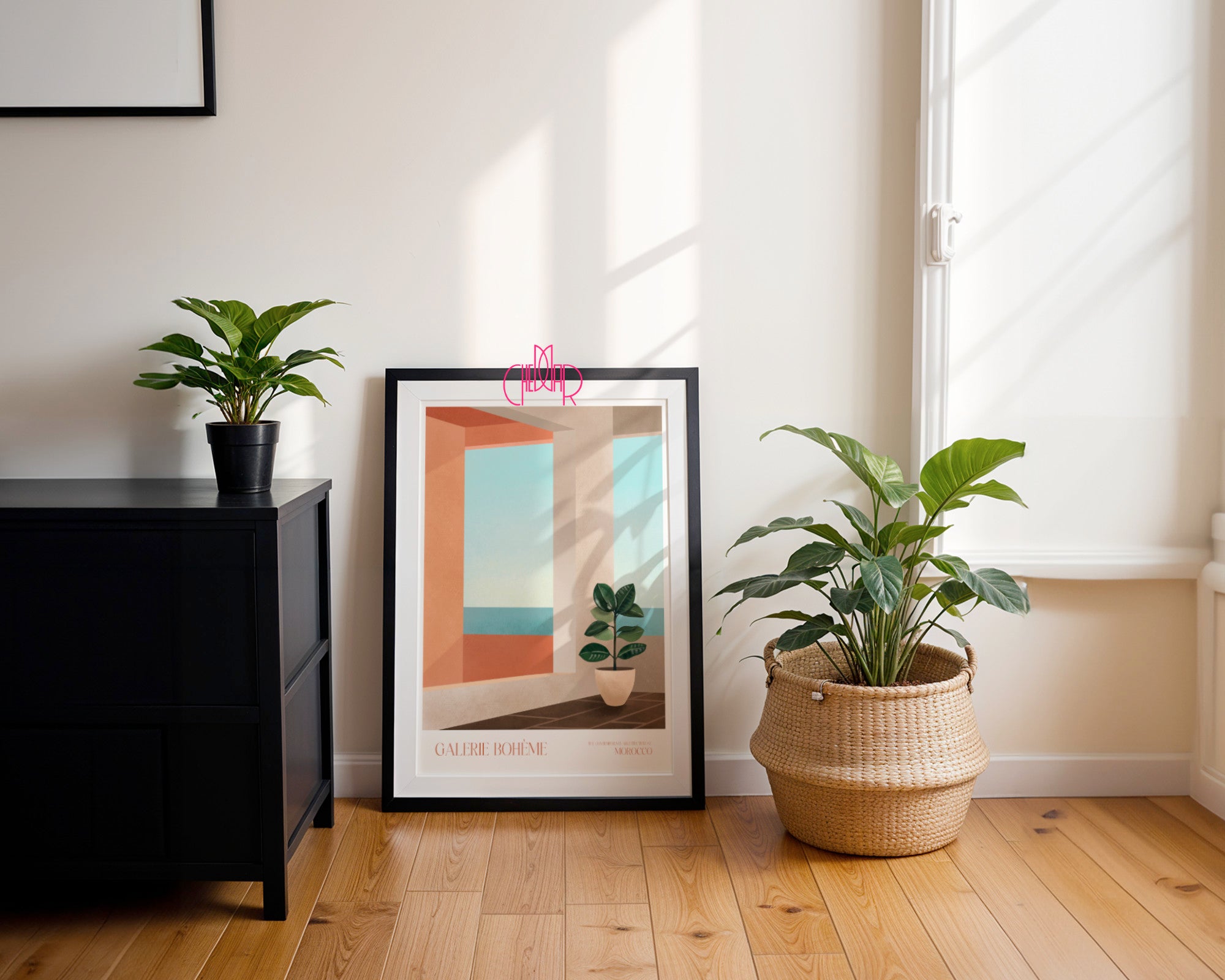 Plakat Morocco Window, Galerie Bohème, Contemporary Art, Minimalizm