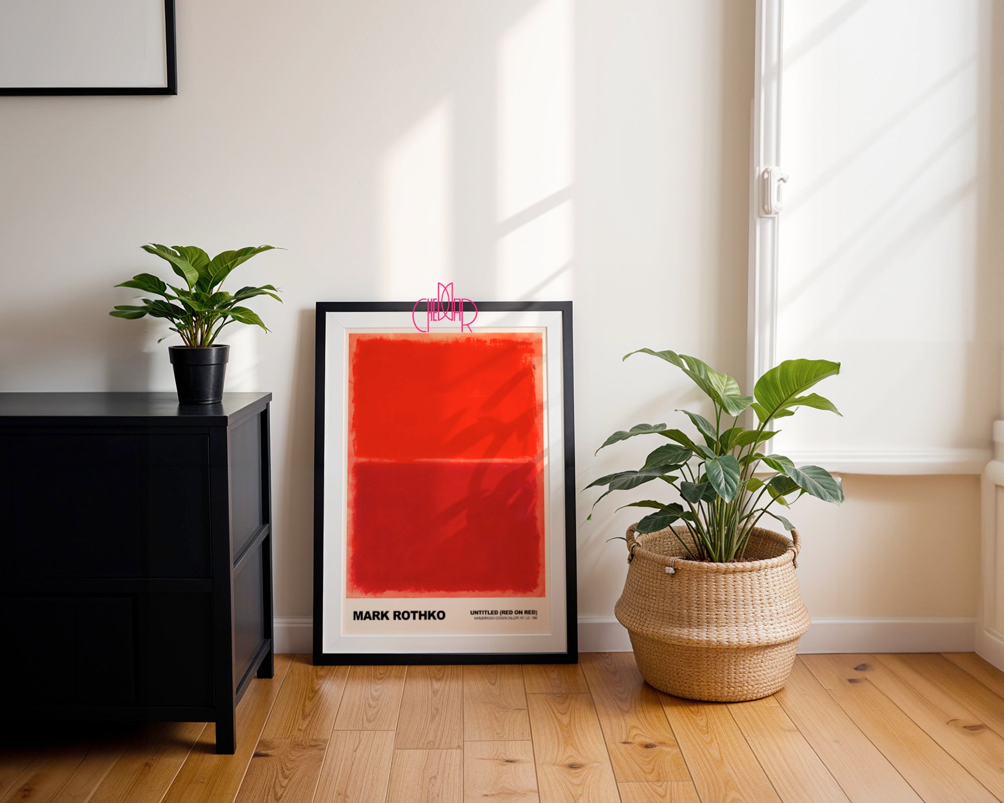 Płonąca Abstrakcja: Crimson Resonance – Mark Rothko, Untitled (Red on Red)