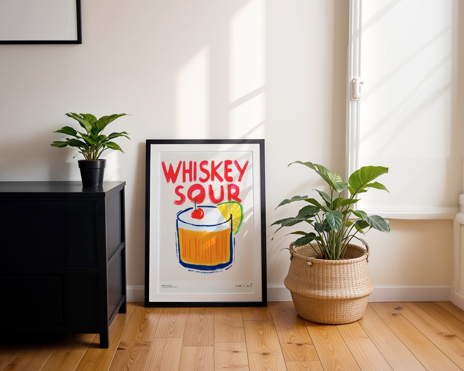 “Whiskey Sour” poster – A classic with a fun twist!