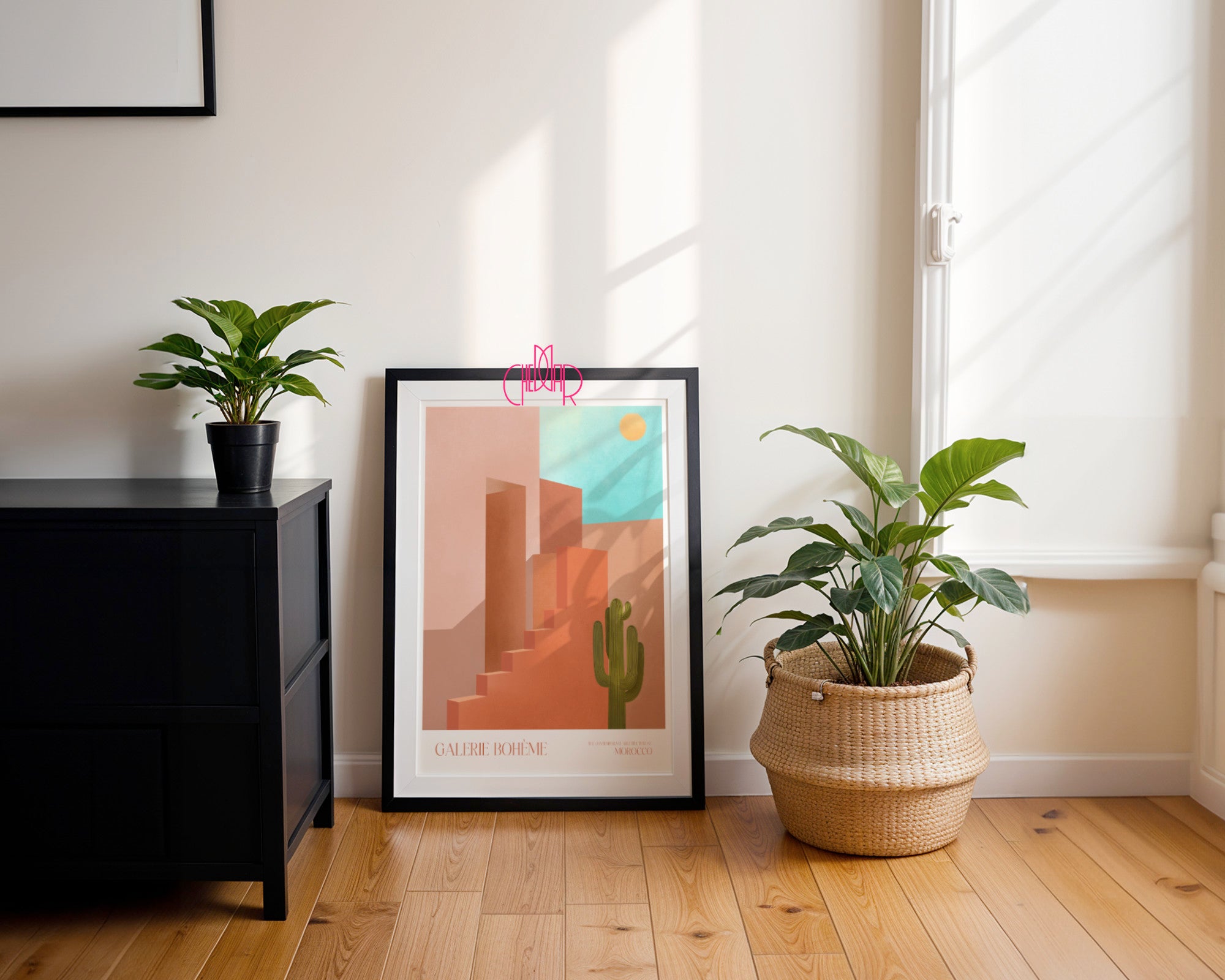 Plakat Morocco Shadows, Galerie Bohème, Contemporary Art, Minimalizm