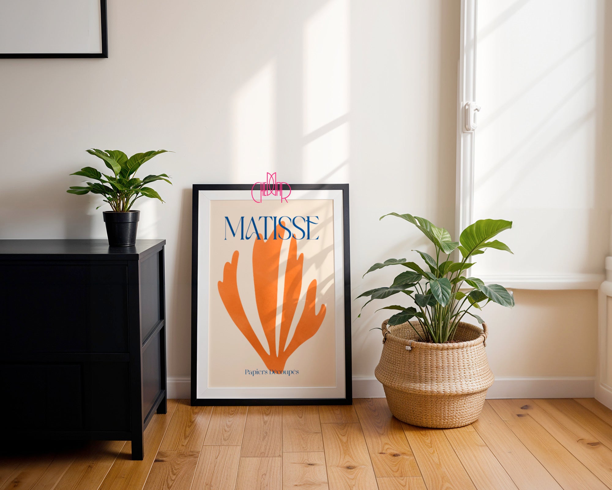 Słoneczna Abstrakcja: Orange Bloom – Henri Matisse, Papiers Découpés