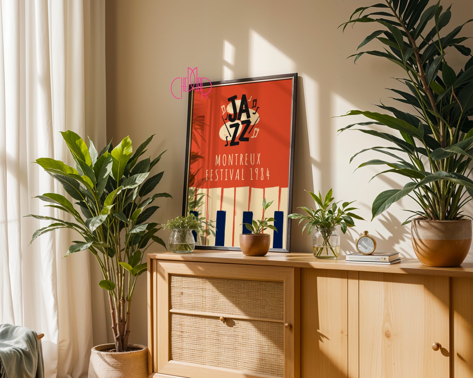 Music poster from the All That Jazz series, Montreux 1984