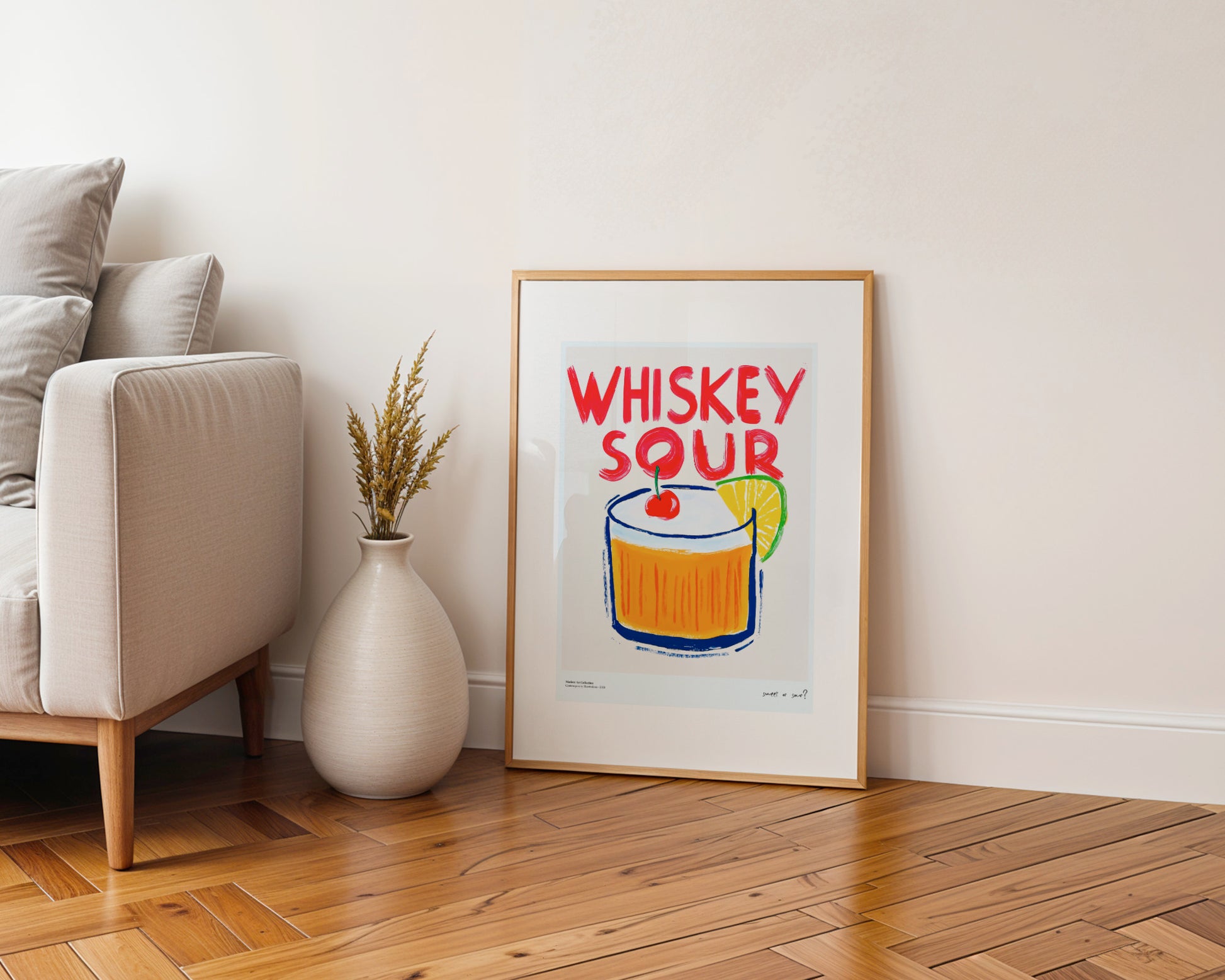 “Whiskey Sour” poster – A classic with a fun twist!