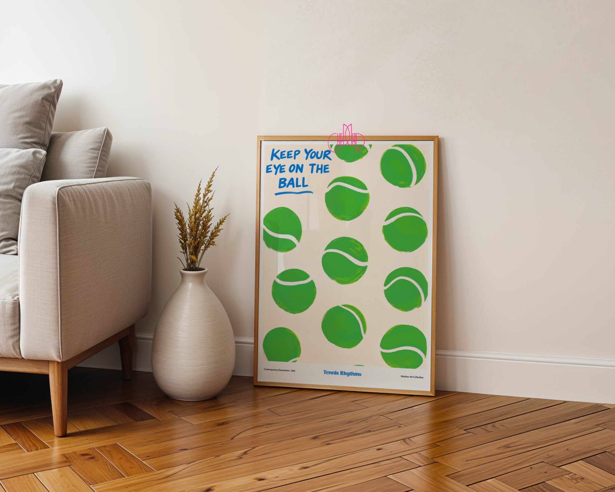 Keep Your Eye on the Ball poster, modernism, contemporary art