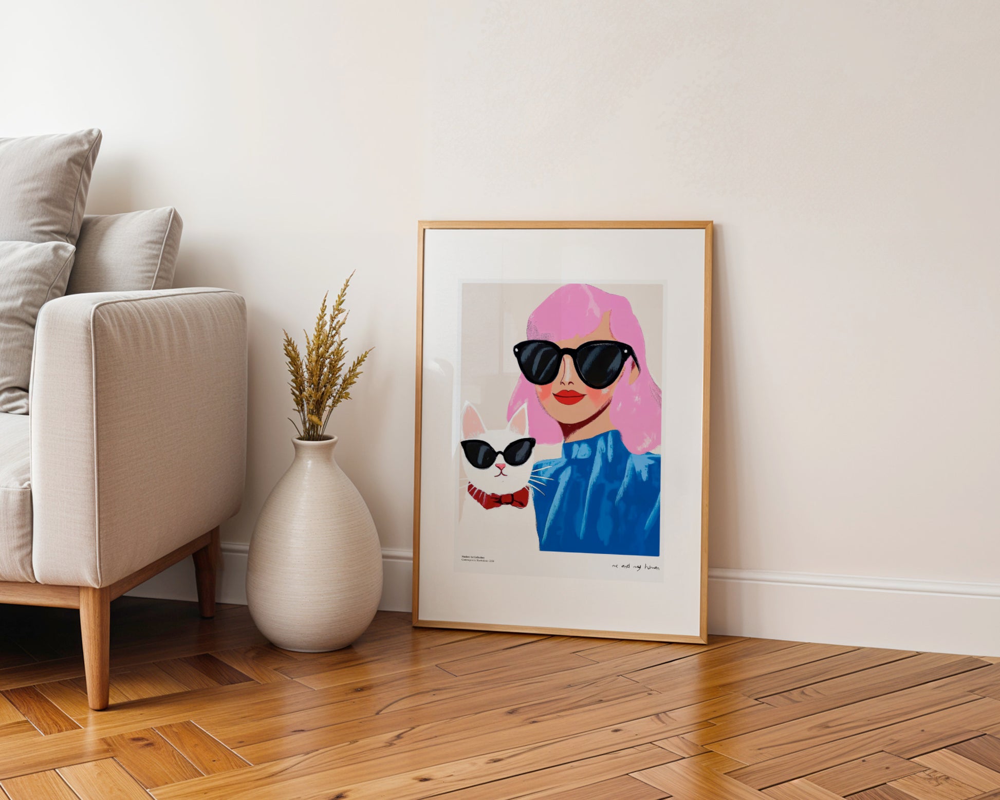 “Me and My Human” Poster – A stylish duo that will steal your heart!