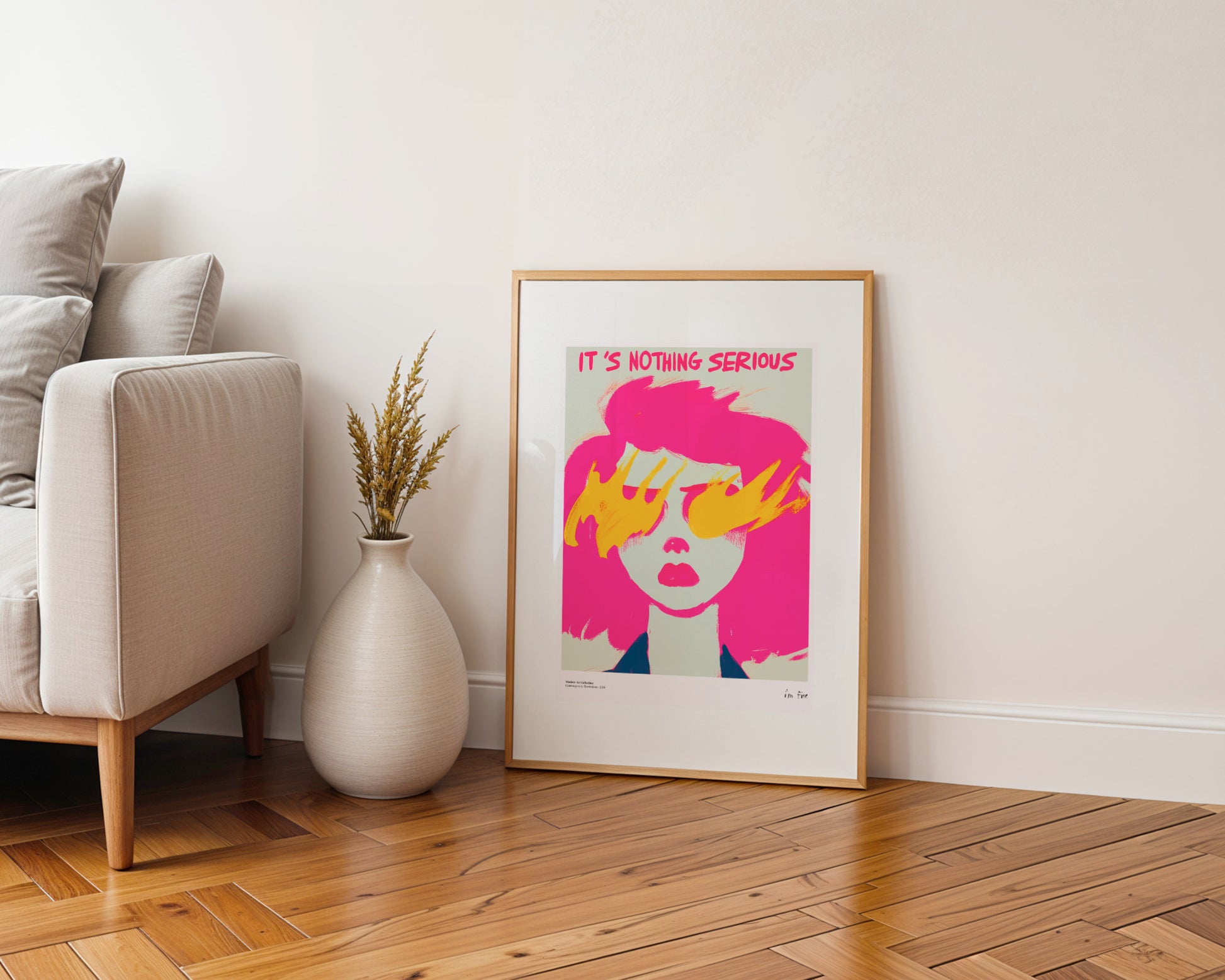 It’s Nothing Serious, I’m Fine poster, modernism, contemporary art