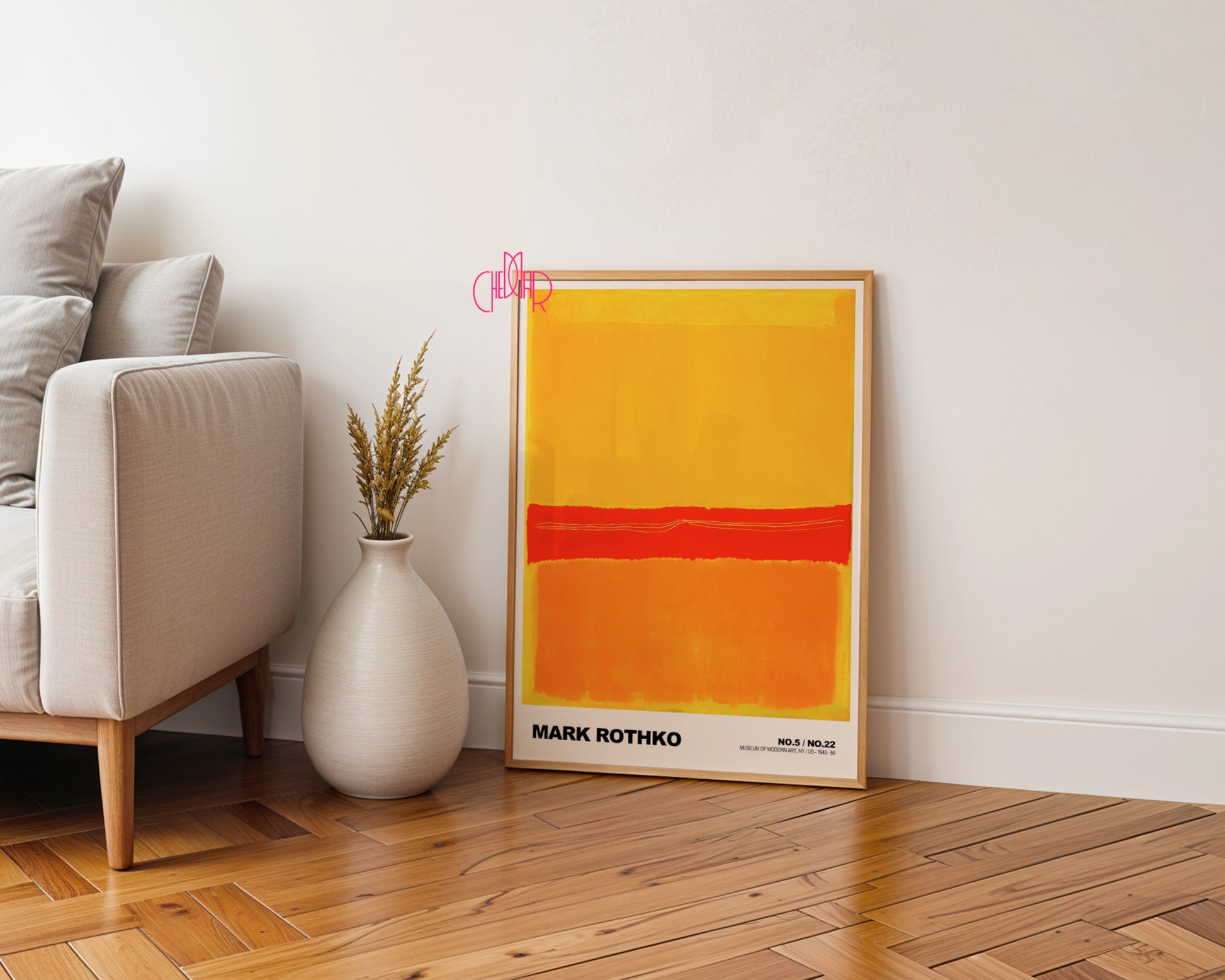 Nocna Symfonia: Velvet Depths – Mark Rothko, Dark Ochre and Black Composition
