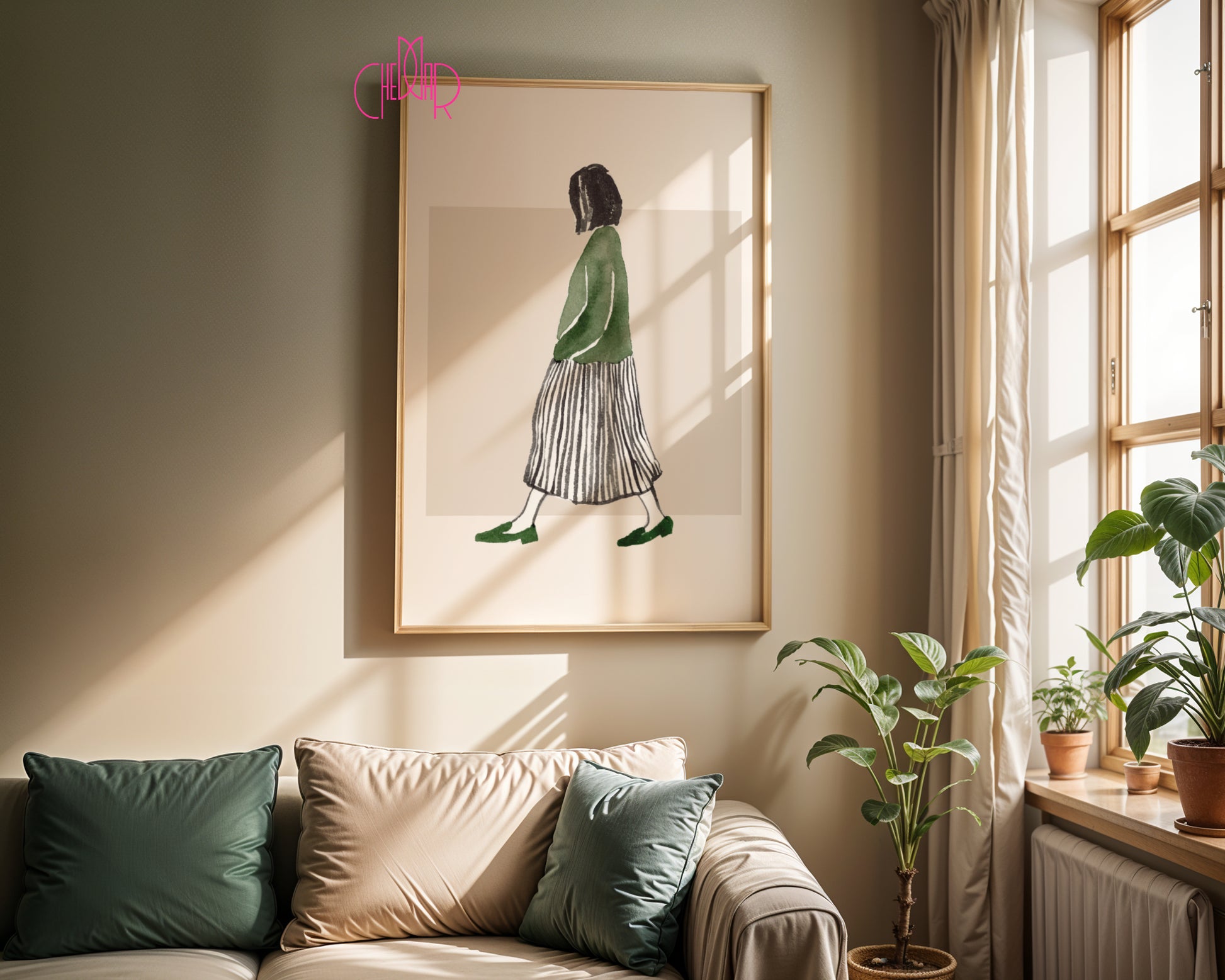 Green Sweater – Minimalist Walk