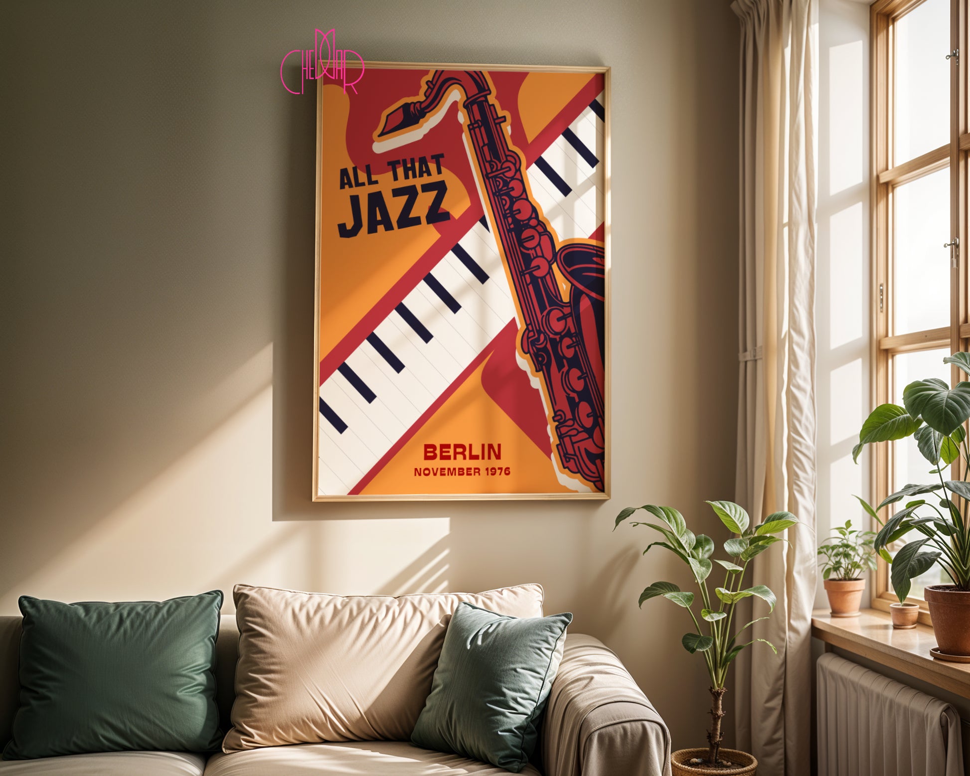 Music poster from the All That Jazz series, Berlin 1976