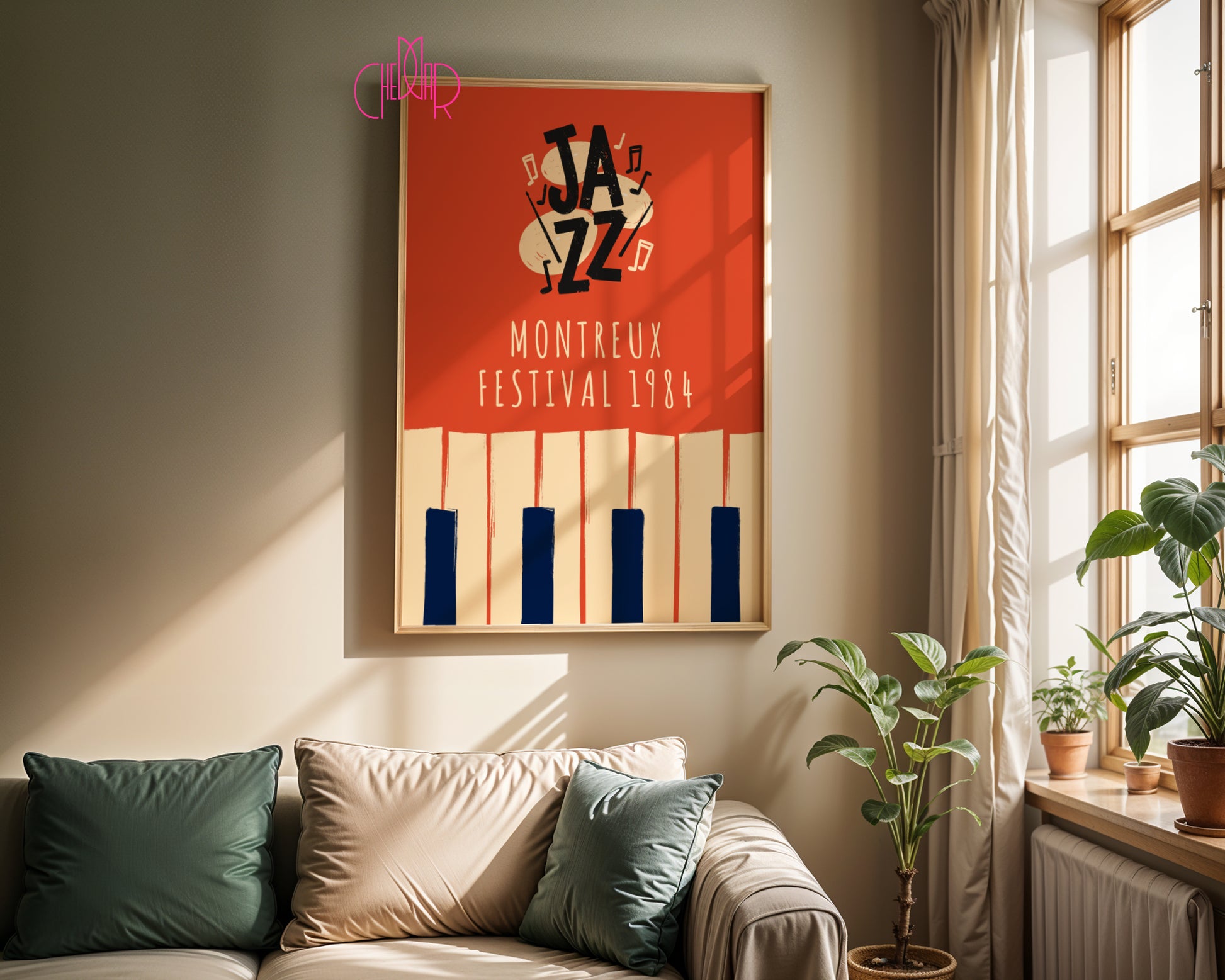 Music poster from the All That Jazz series, Montreux 1984