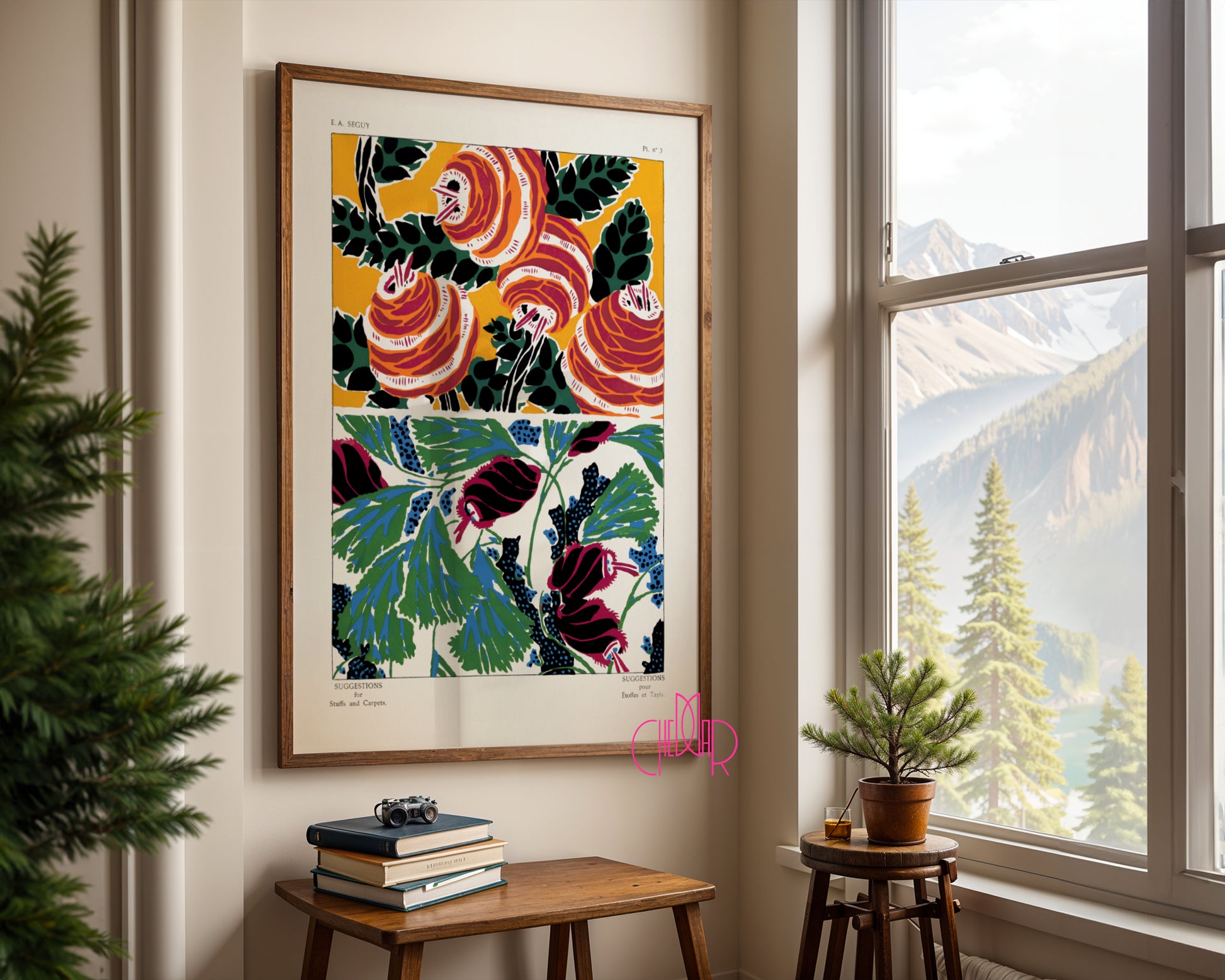 E.A. Séguy: Vintage Textile & Floral Study