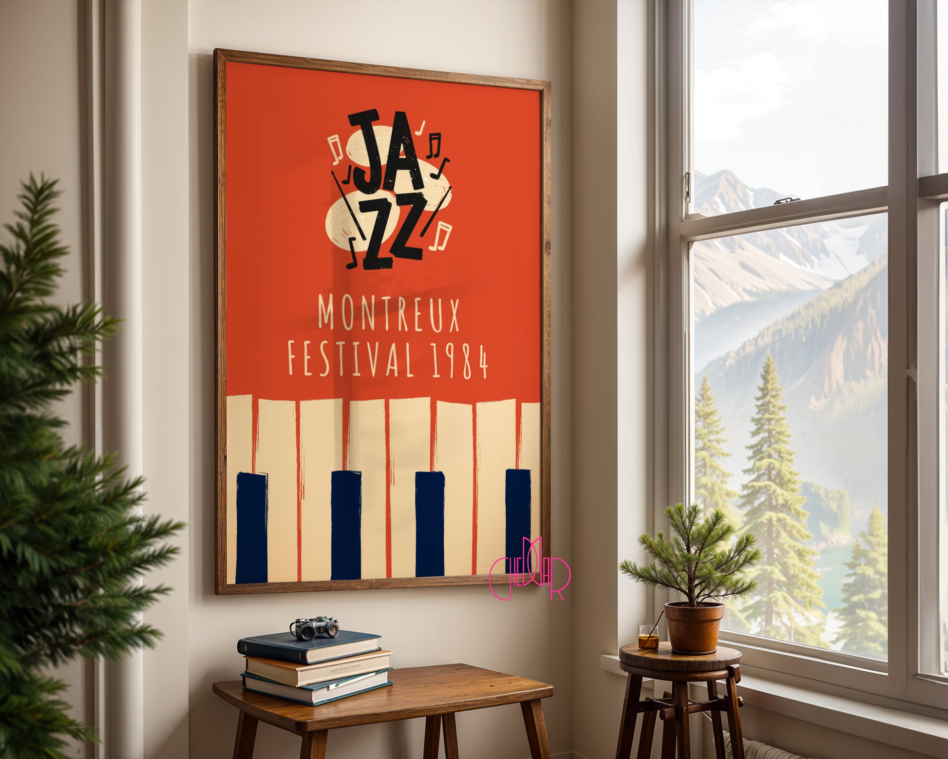 Music poster from the All That Jazz series, Montreux 1984