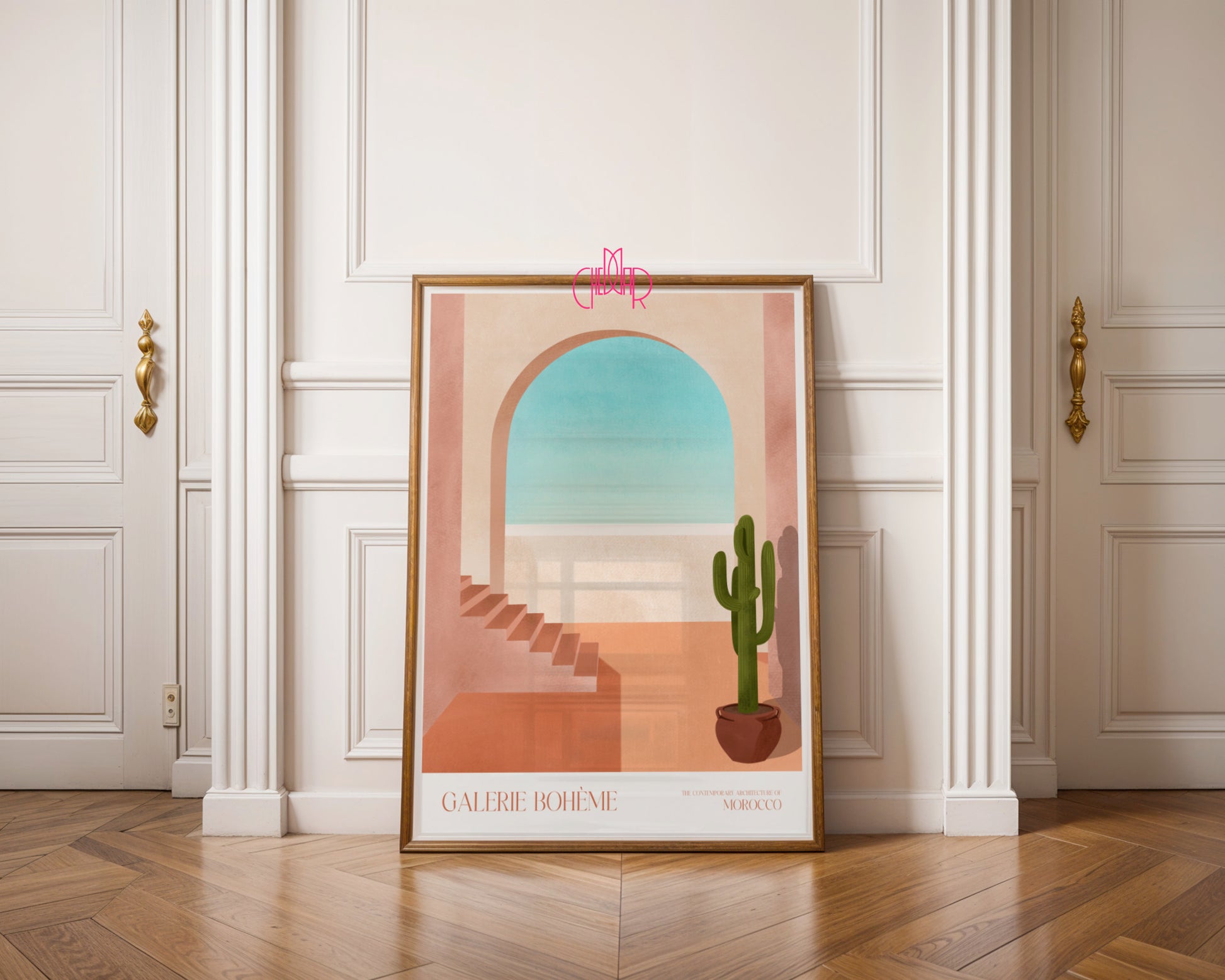 Plakat Maroko, Minimalizm Architektoniczny, Contemporary Art