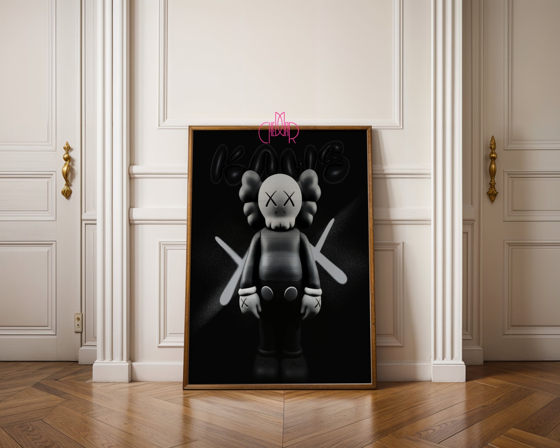 KAWS – Grey Companion: Monochromatic Design Icon