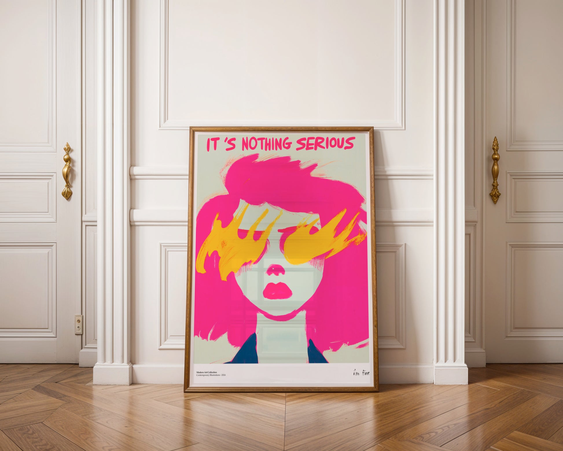 It’s Nothing Serious, I’m Fine poster, modernism, contemporary art