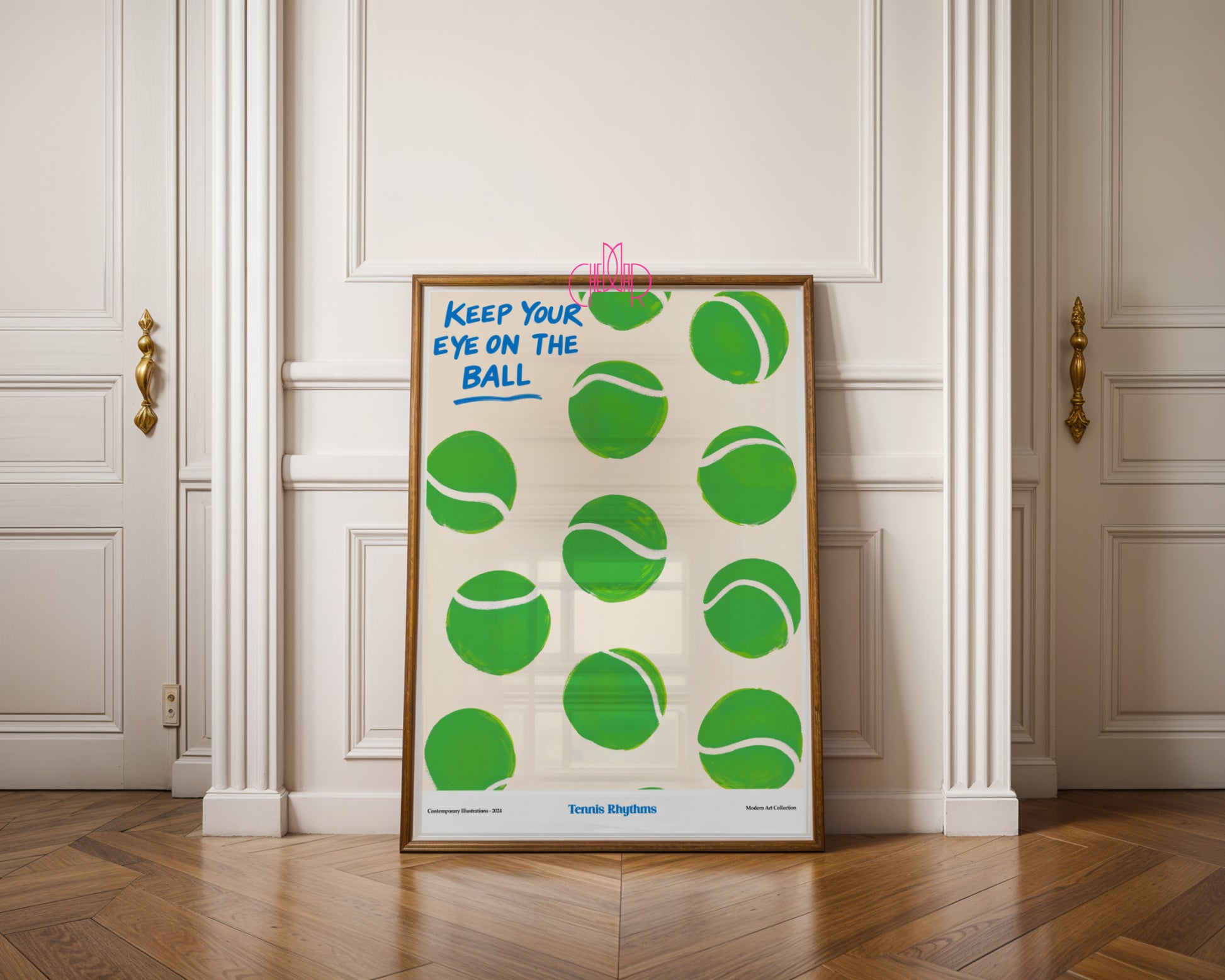 Keep Your Eye on the Ball poster, modernism, contemporary art