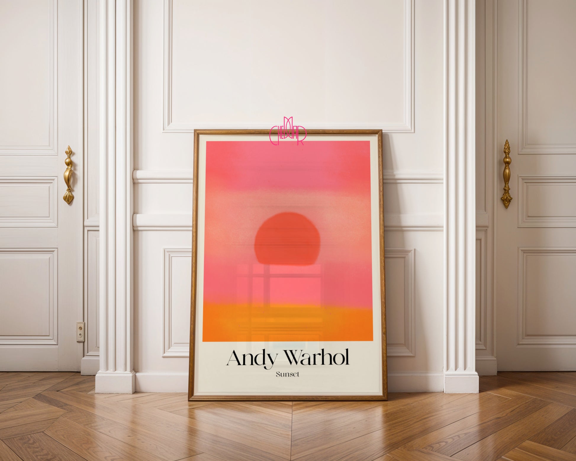 Neonowy Horyzont: Sunset – Andy Warhol, Pop Art Masterpiece