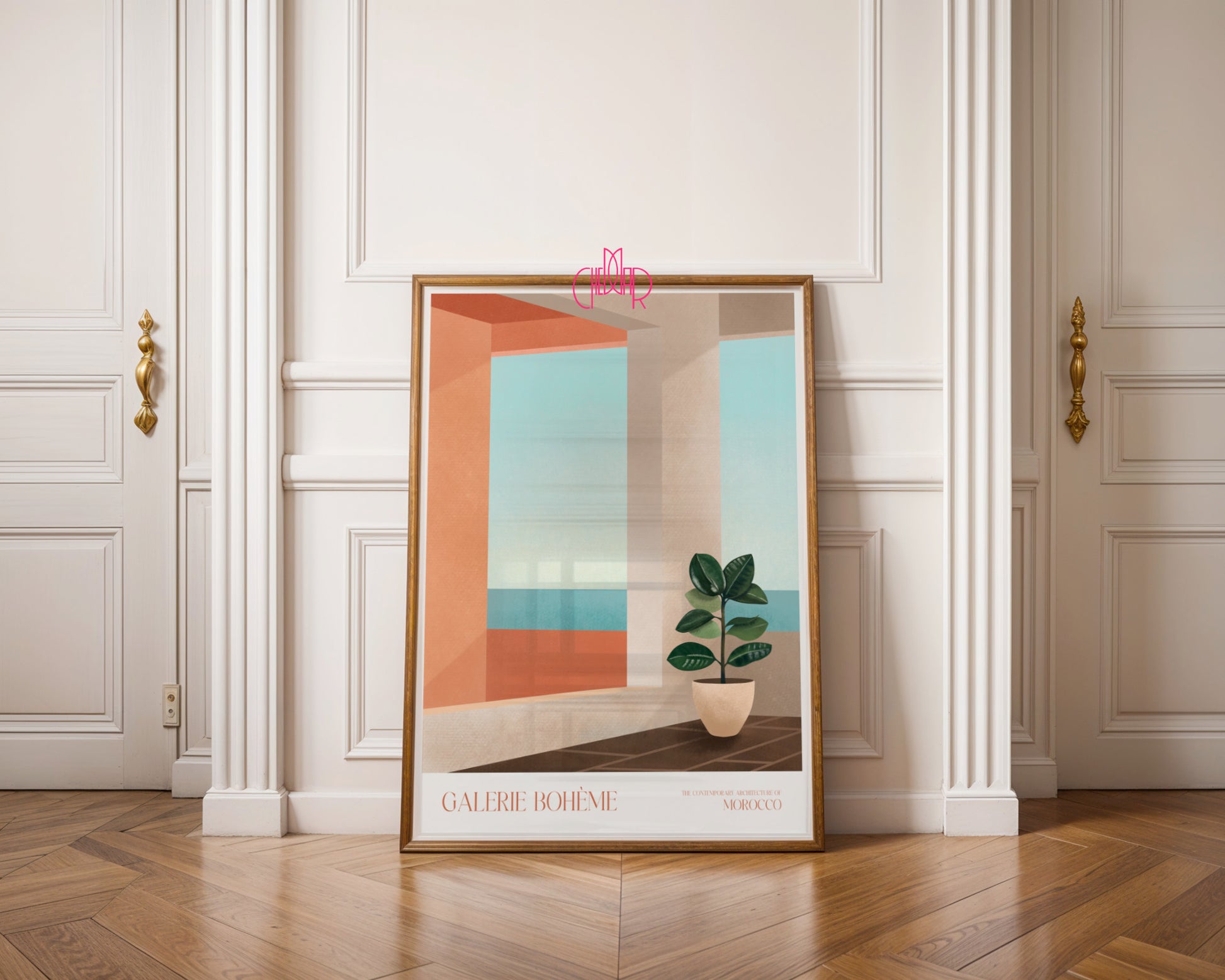 Plakat Morocco Window, Galerie Bohème, Contemporary Art, Minimalizm