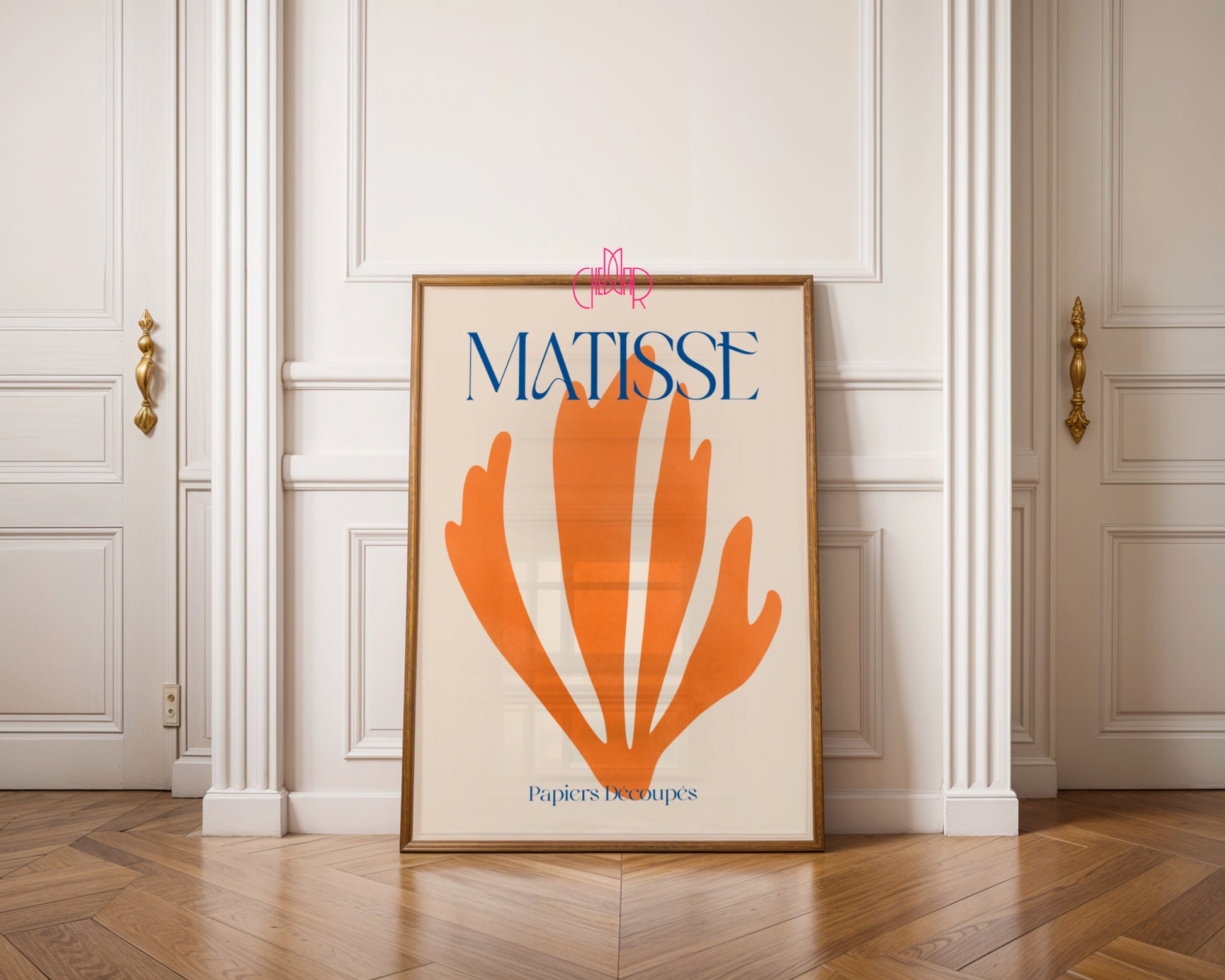 Sunny Abstraction: Orange Bloom – Henri Matisse, Papiers Découpés