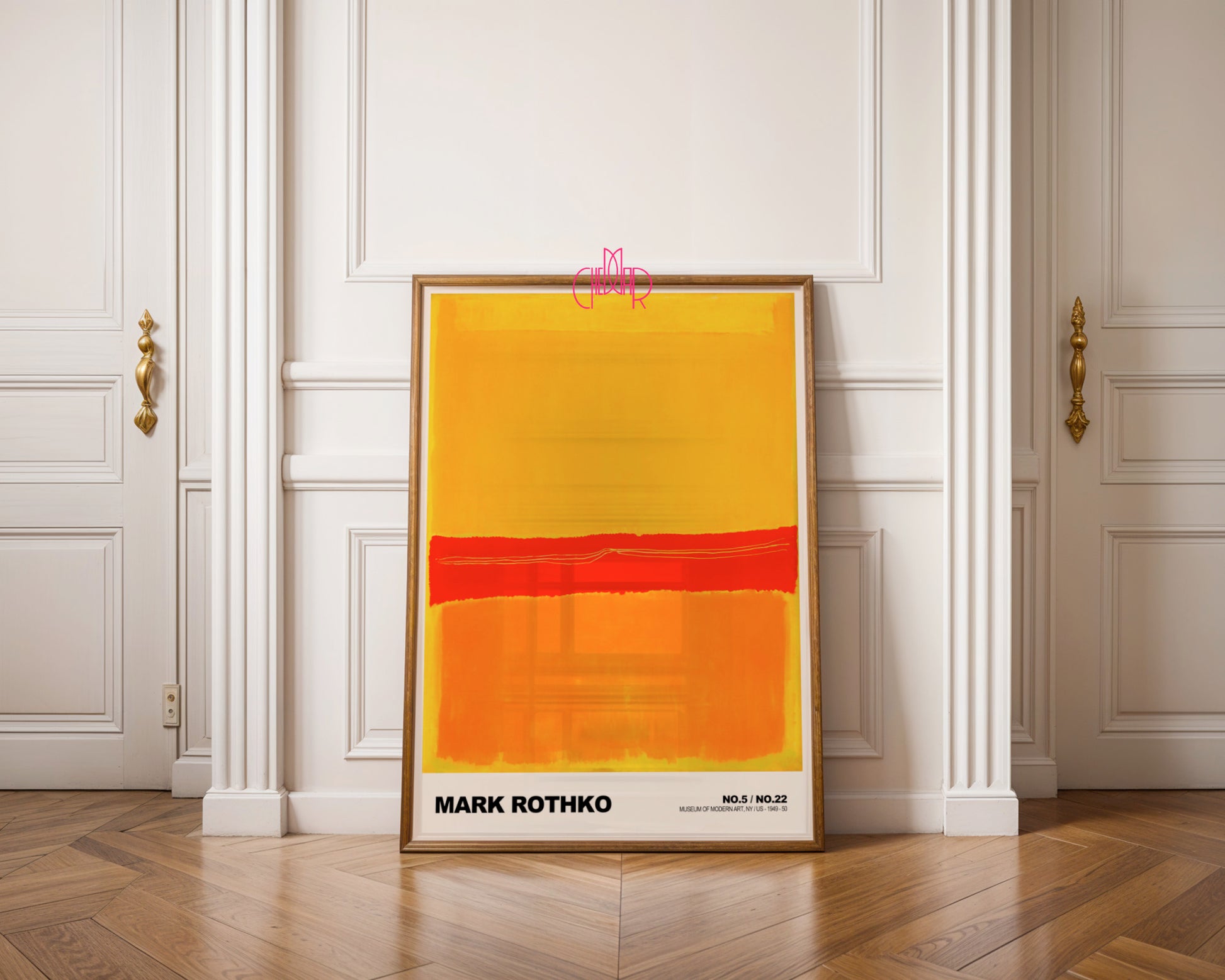 Nocna Symfonia: Velvet Depths – Mark Rothko, Dark Ochre and Black Composition