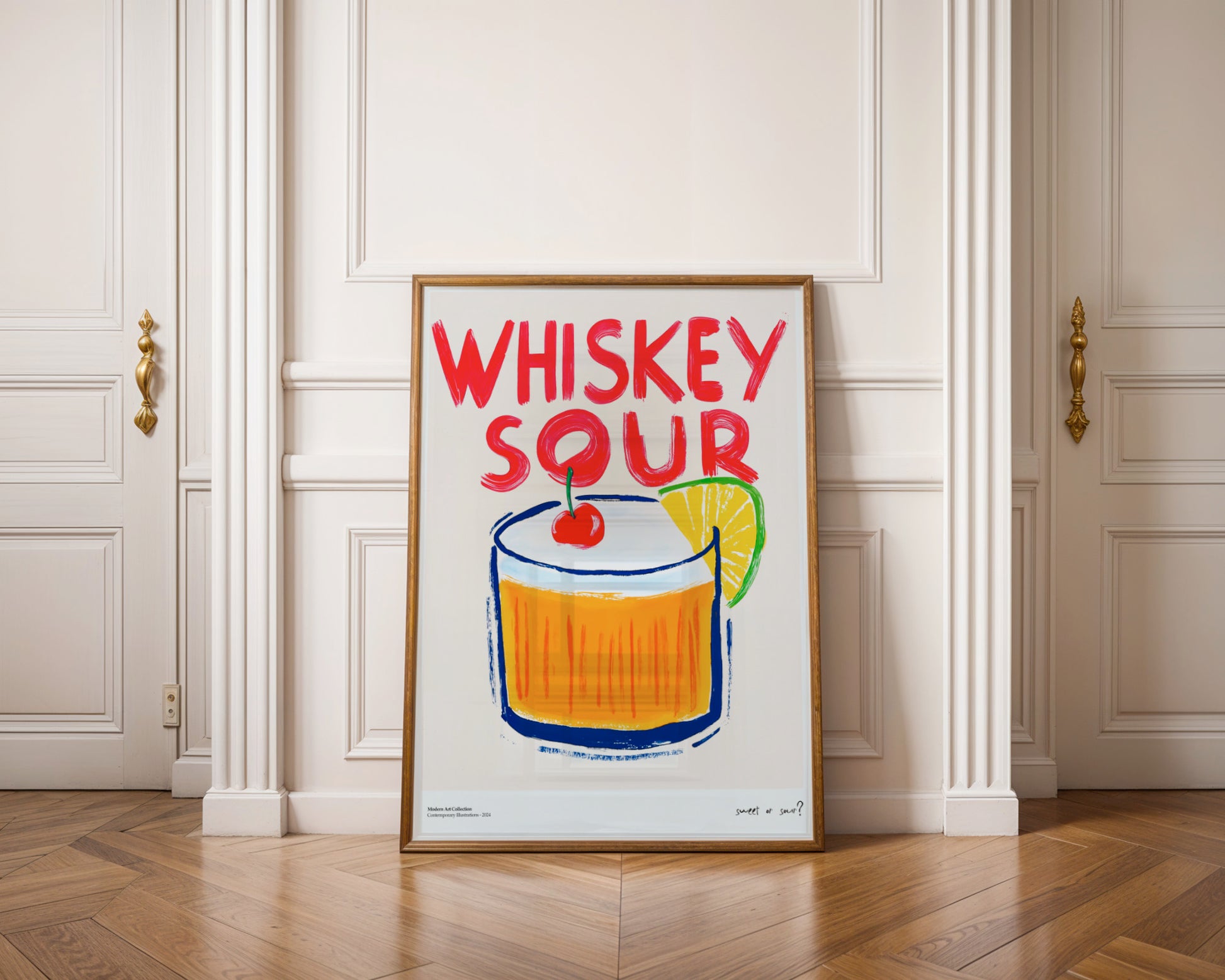 “Whiskey Sour” poster – A classic with a fun twist!