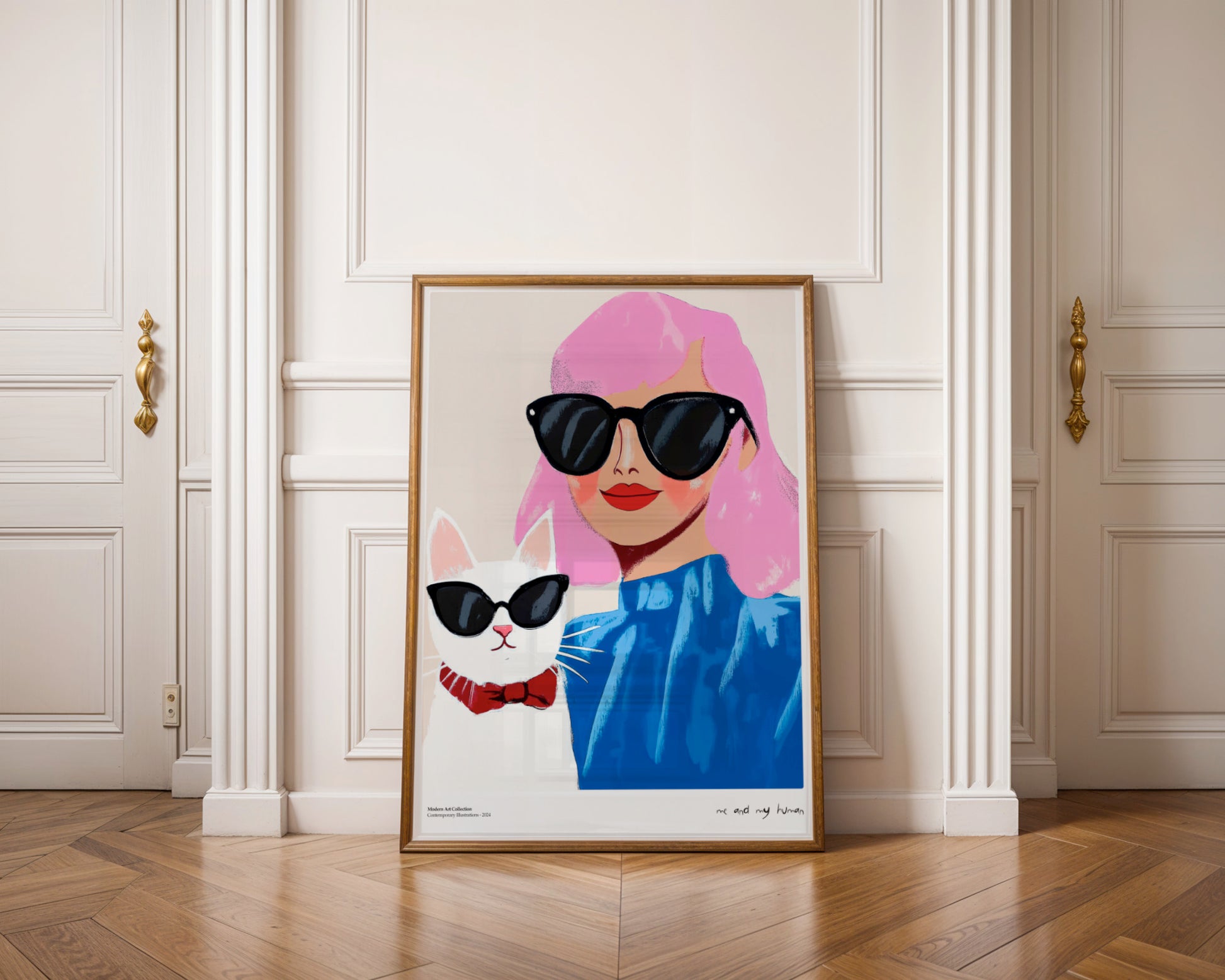 “Me and My Human” Poster – A stylish duo that will steal your heart!