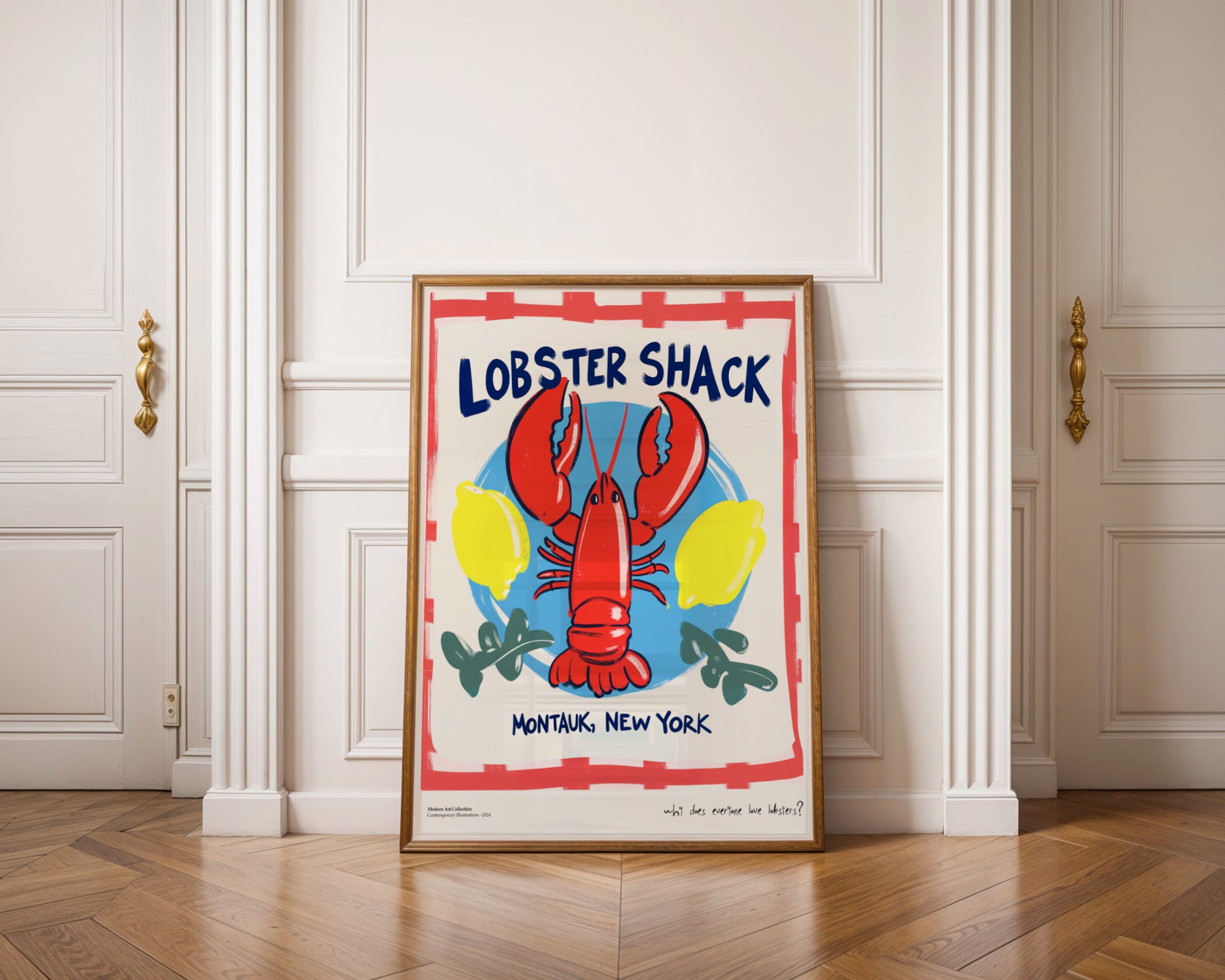 "Lobster Shack" Poster - Bring the Montauk vibe right into your kitchen!