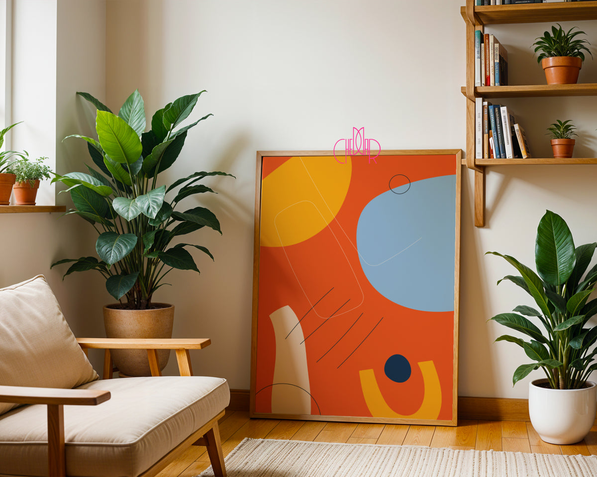 Abstract Playful Color Block – Set of 2