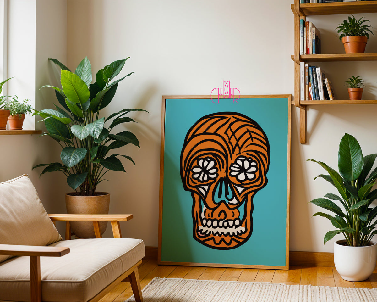 Día de los Muertos Skulls – Set of 2