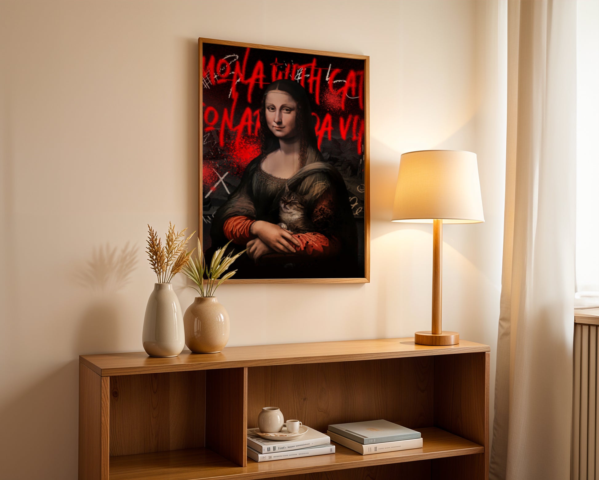 Avant-Garde Poster "Mona Lisa", contemporary art, avant-garde art