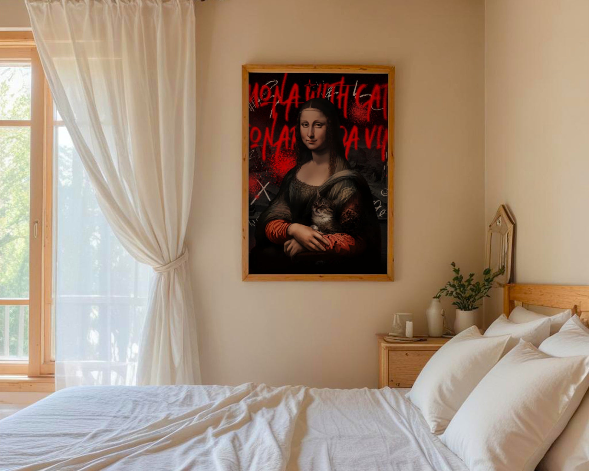 Avant-Garde Poster "Mona Lisa", contemporary art, avant-garde art