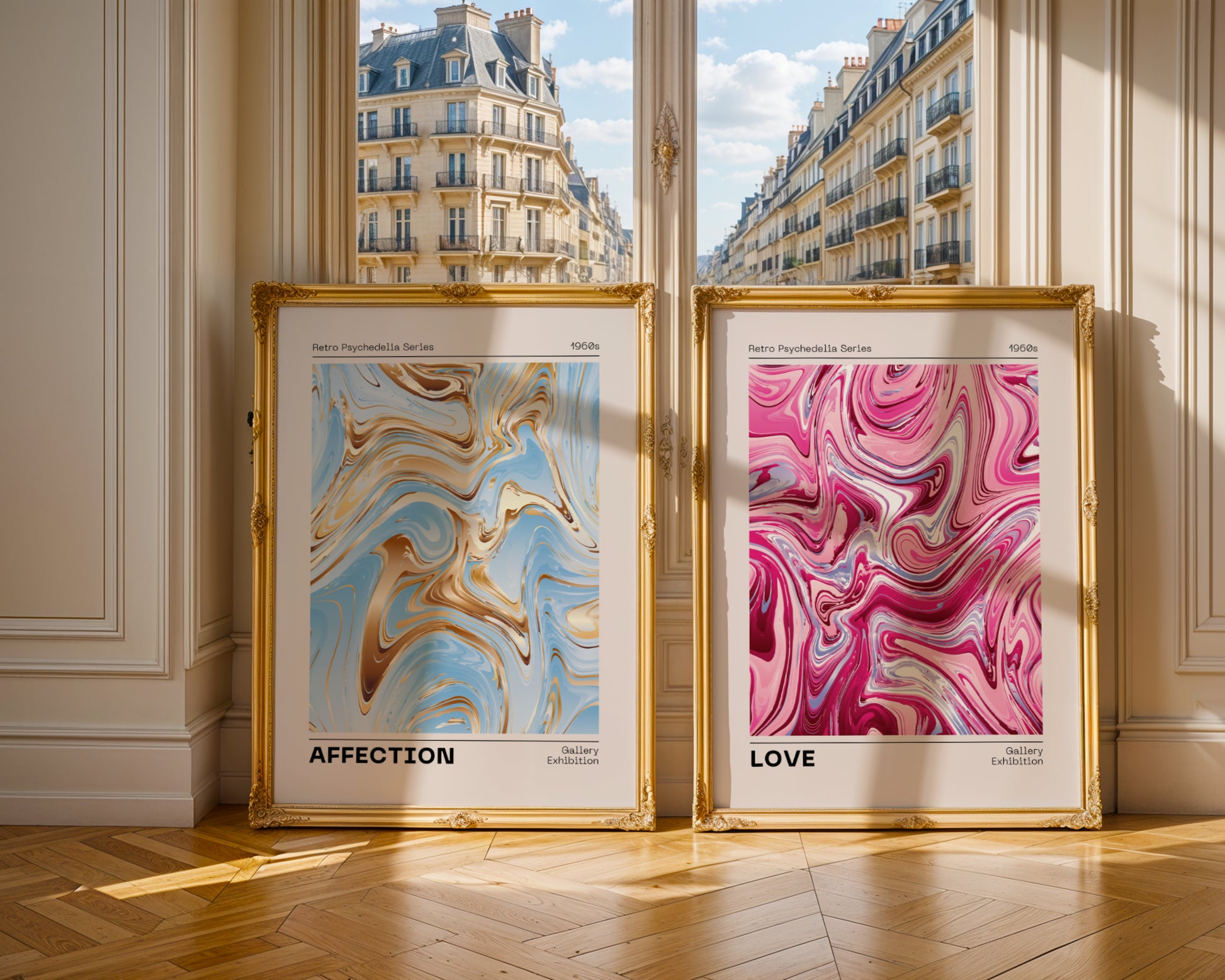 Love and Sympathy poster set, abstract, contemporary art