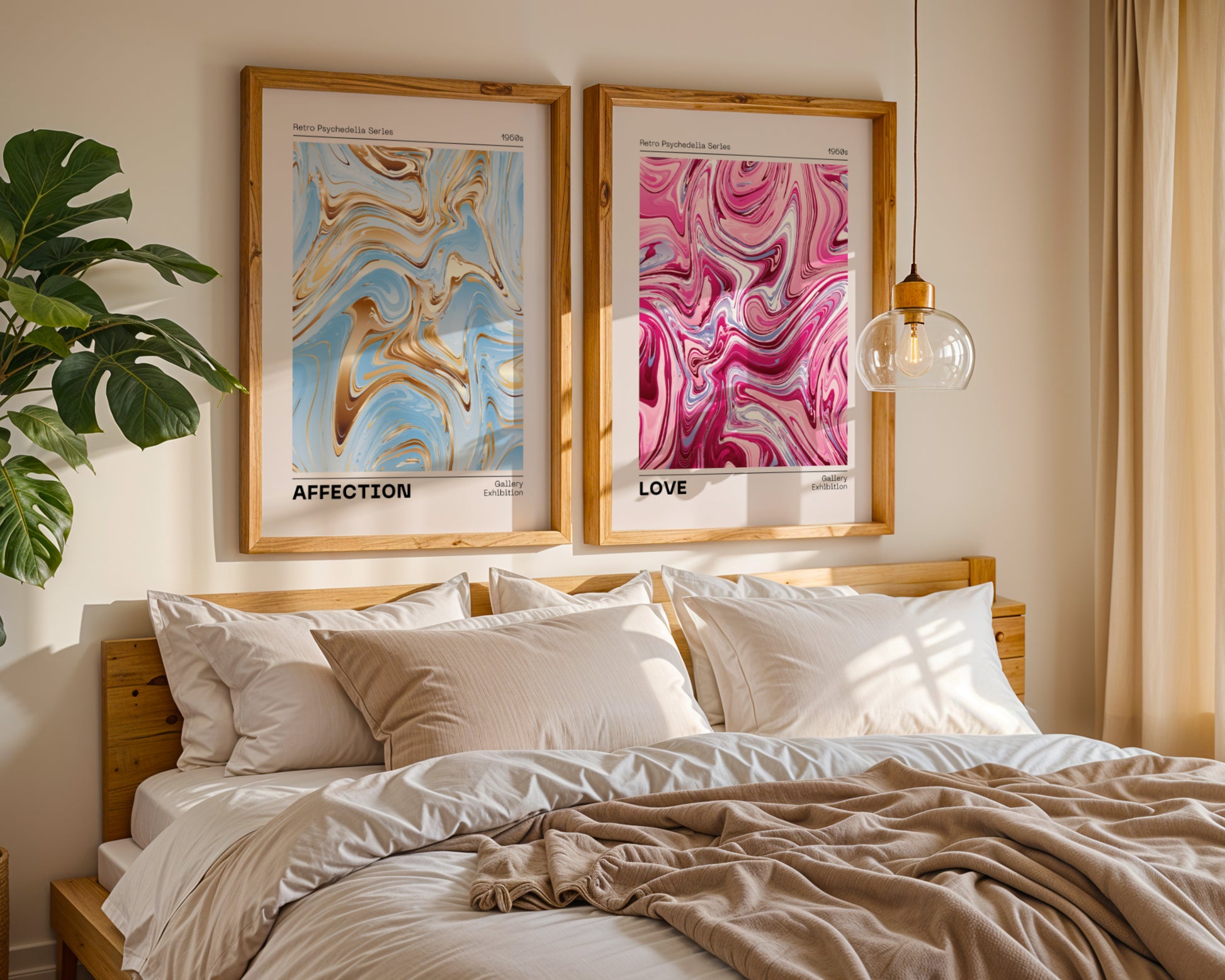Love and Sympathy poster set, abstract, contemporary art