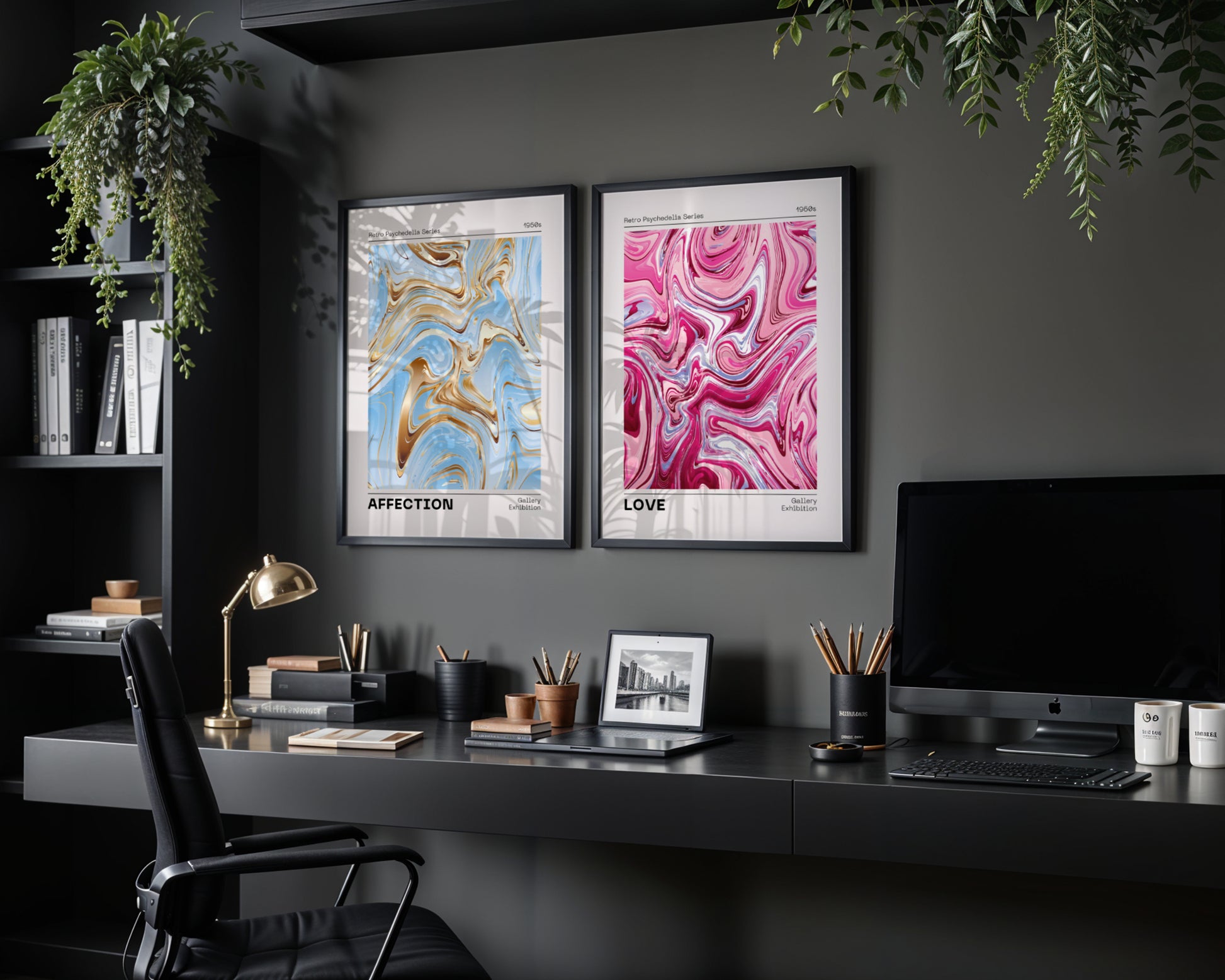 Love and Sympathy poster set, abstract, contemporary art