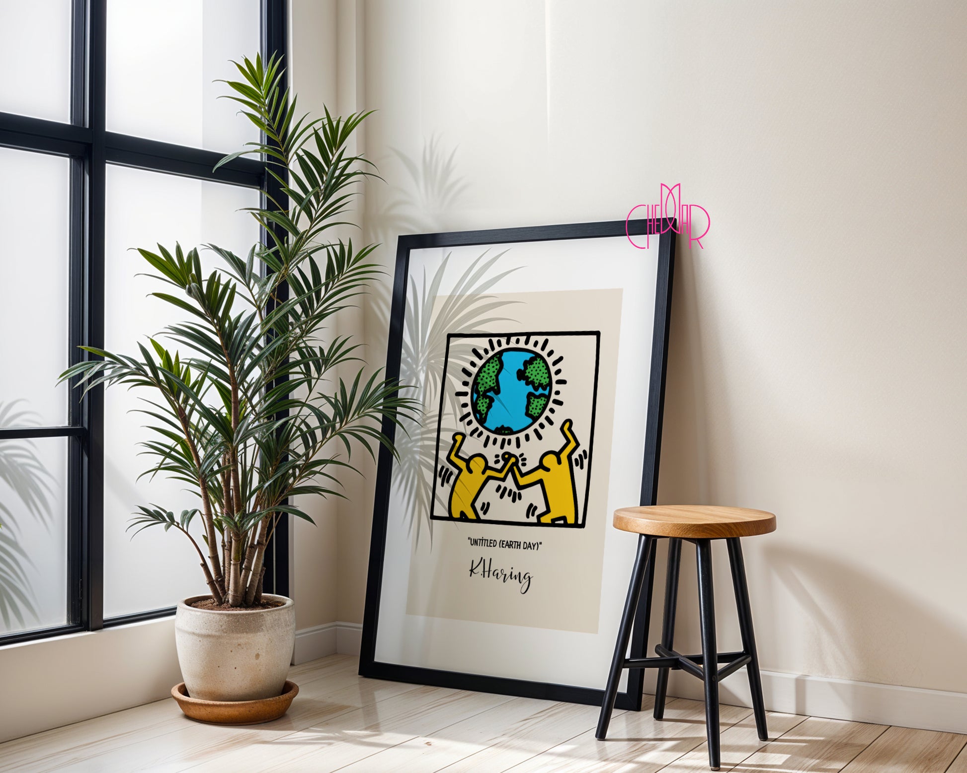Keith Haring Untitled (Earth Day) poster, street art, pop art
