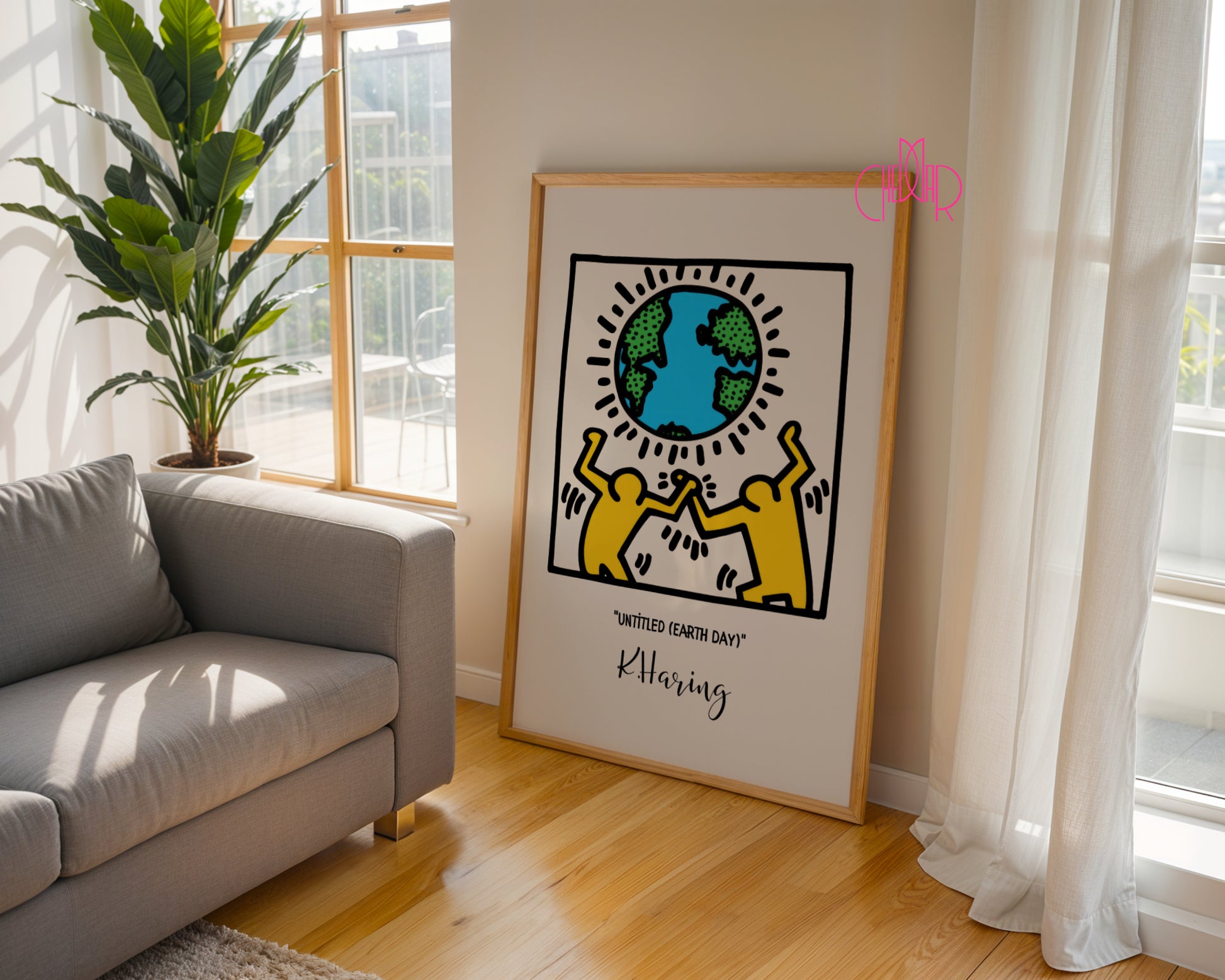 Keith Haring Untitled (Earth Day) poster, street art, pop art