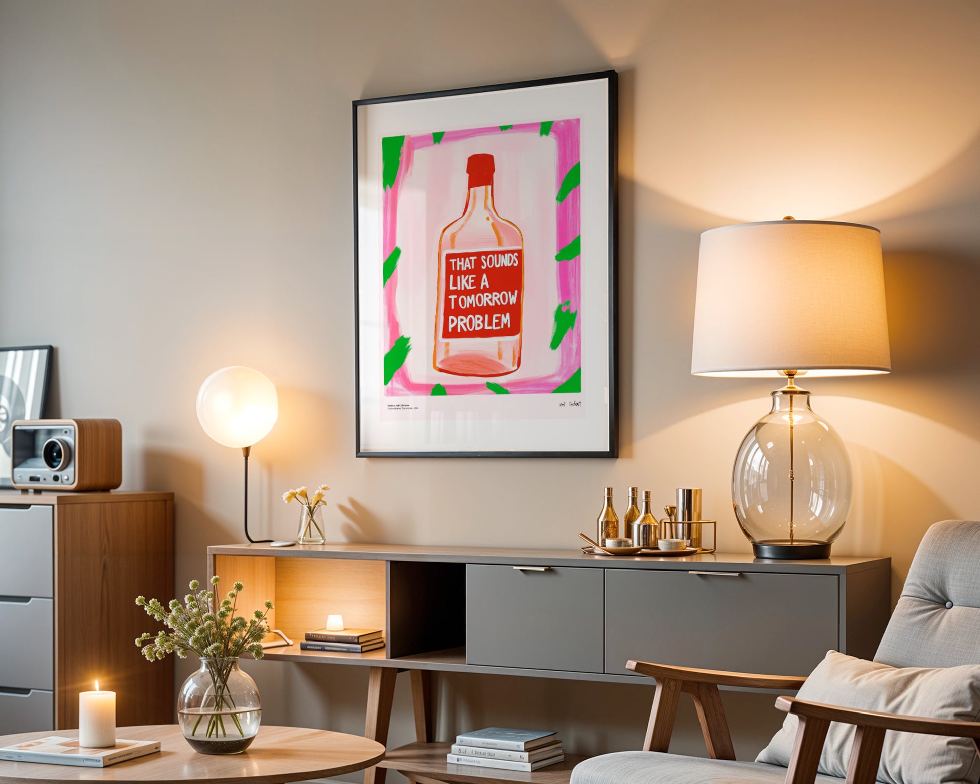 “Tomorrow Problem” Poster – A Manifesto of Relaxation in Your Interior!