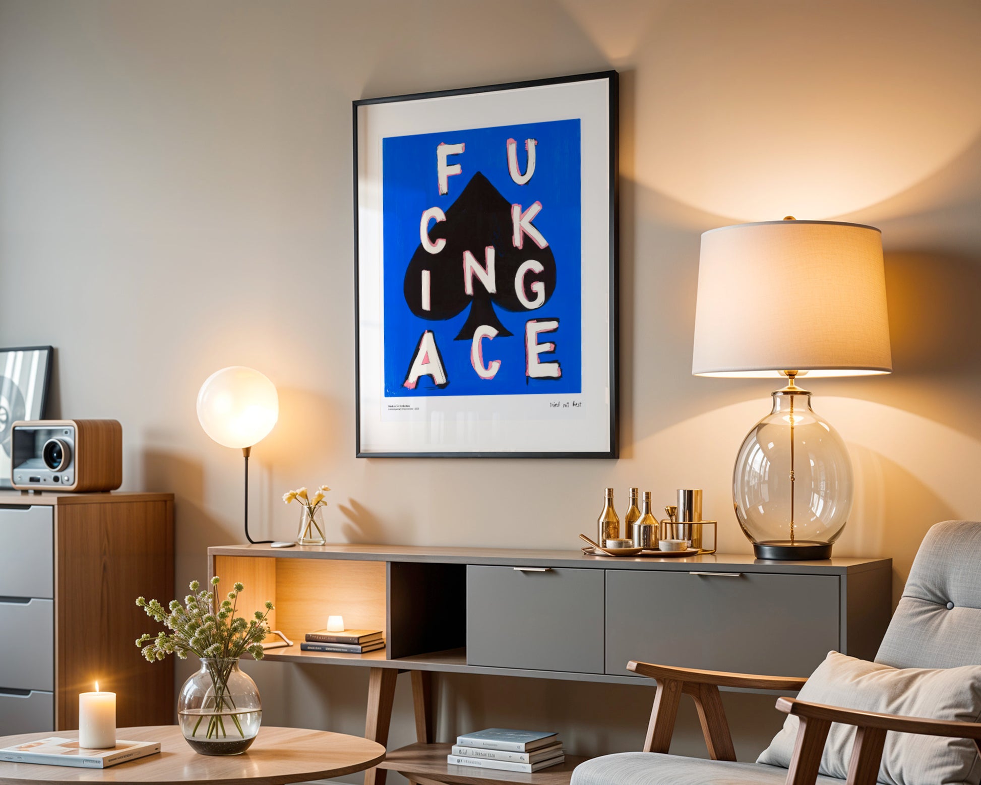 "Fucking Ace" Poster – A Winning Accent in Your Interior!