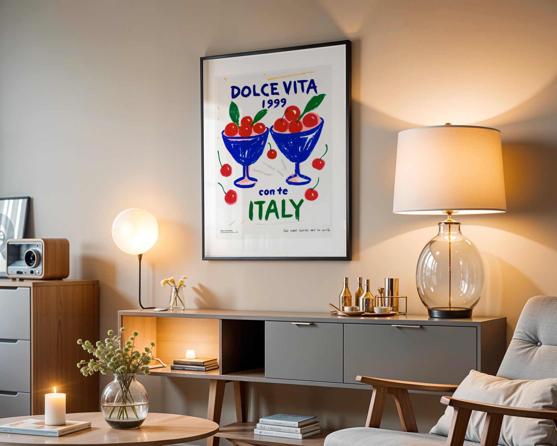 “Dolce Vita” poster – Feel the taste of Italian summer in your interior!