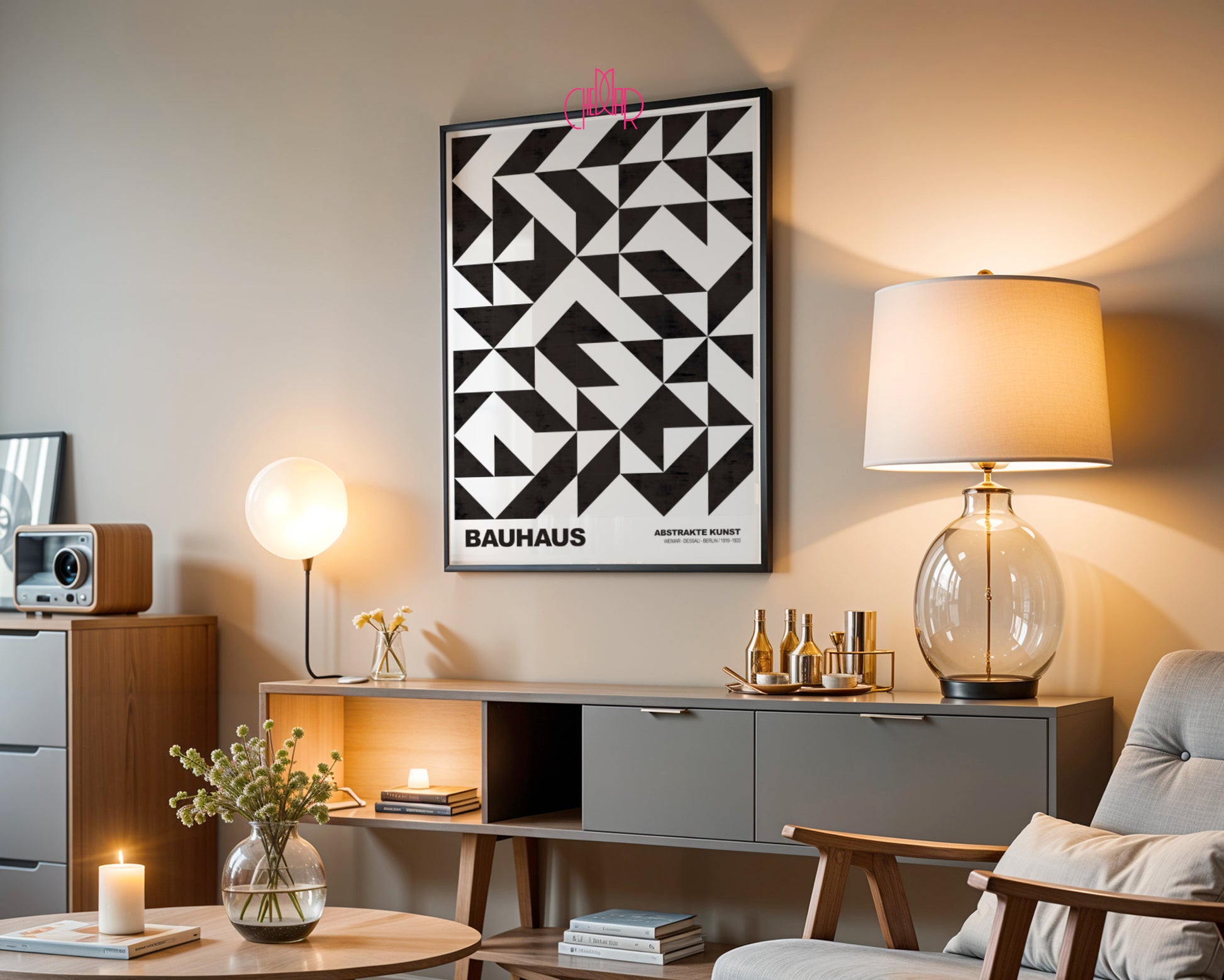 Czarna Dominanta: Concentric Force – Bauhaus, Minimalist Circle Vision