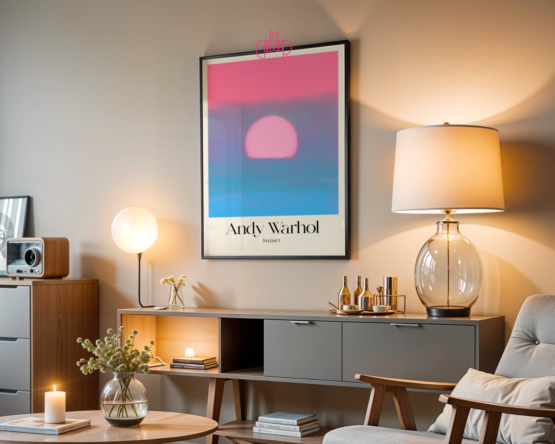 Lazurowy Zmierzch: Sunset – Andy Warhol, Pop Art Aesthetic